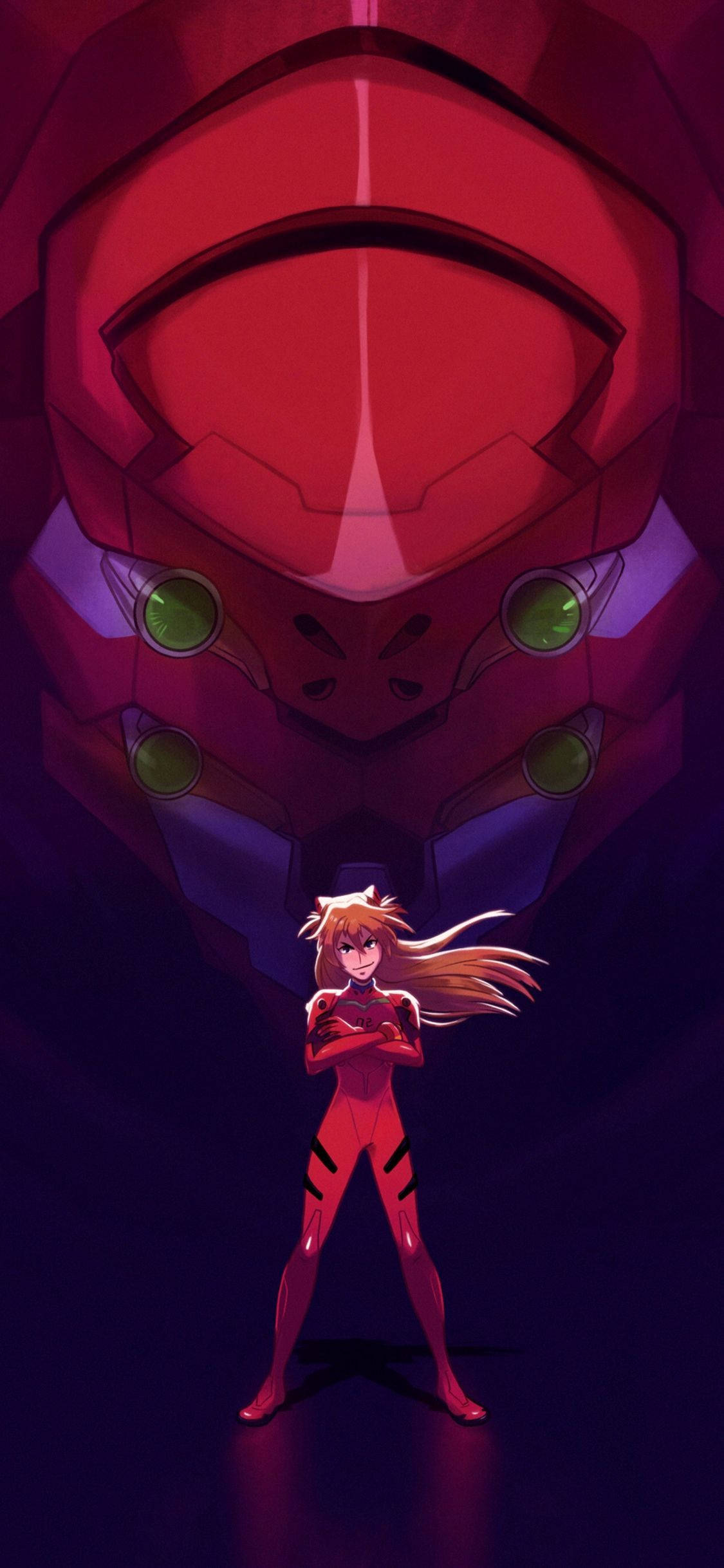 Telefon stilisert etter populær animeserie, Evangelion Bakgrunner