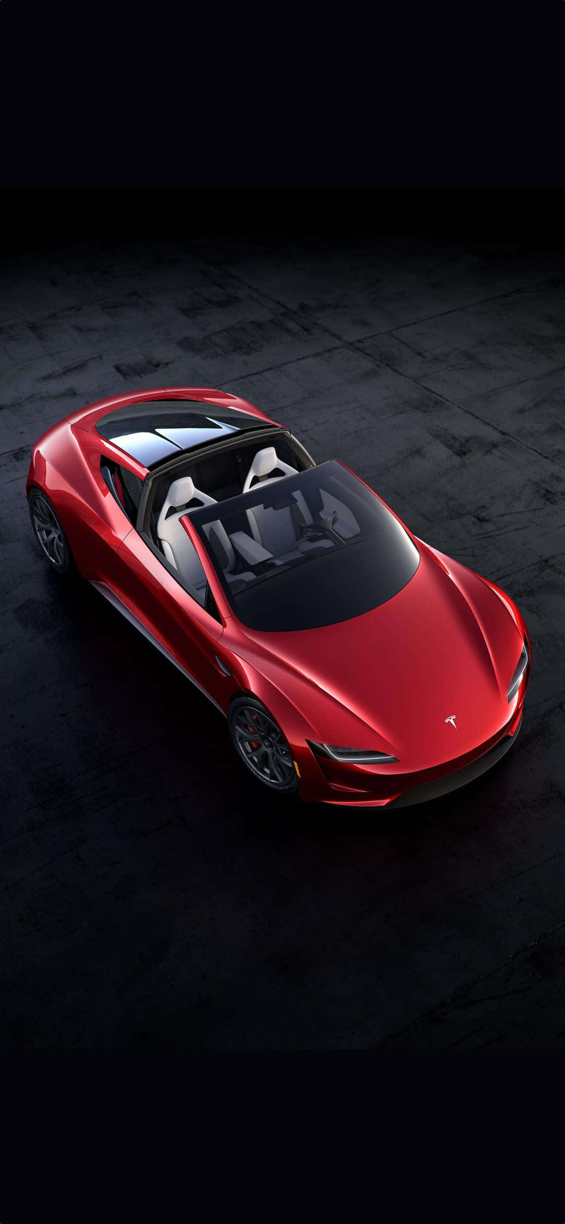Tesla-fugleperspektiv iPhone Bakgrunner