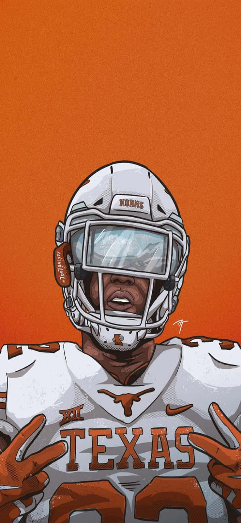 Texas iPhone oransje bakgrunn Longhorns Bakgrunner