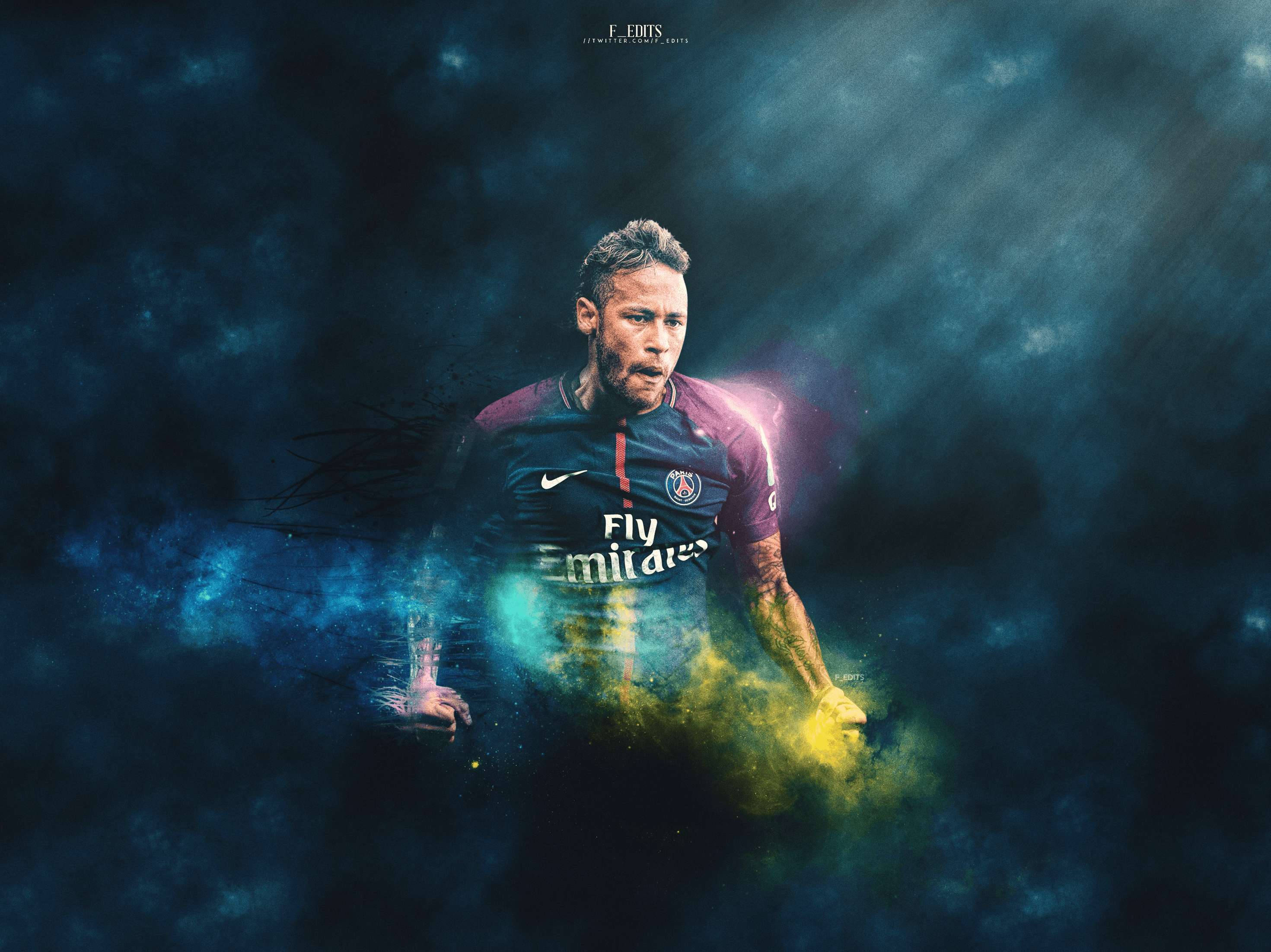 Tøff Neymar i kul fan art Bakgrunner