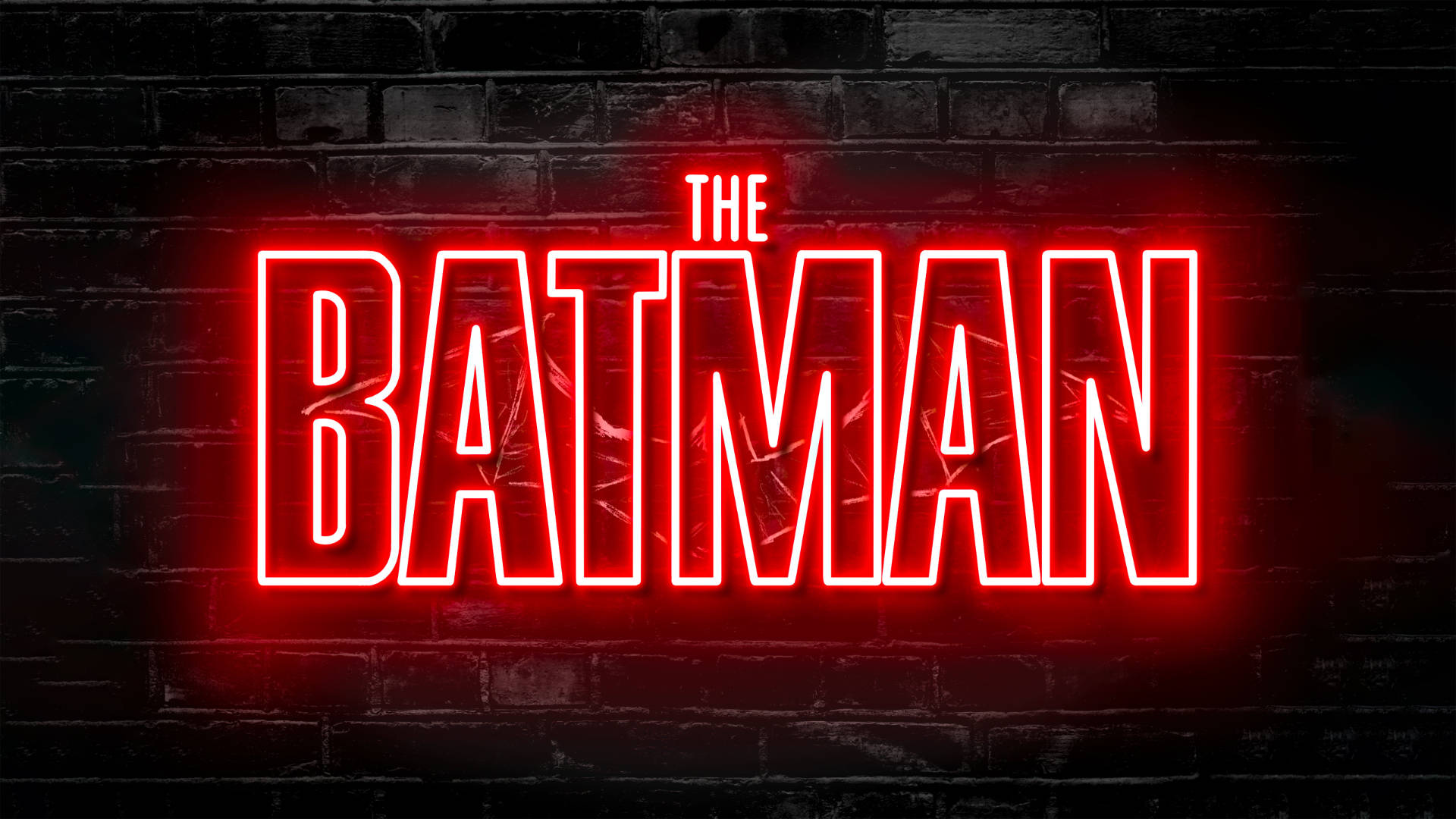 The Batman Røde Neonlys Bakgrunner