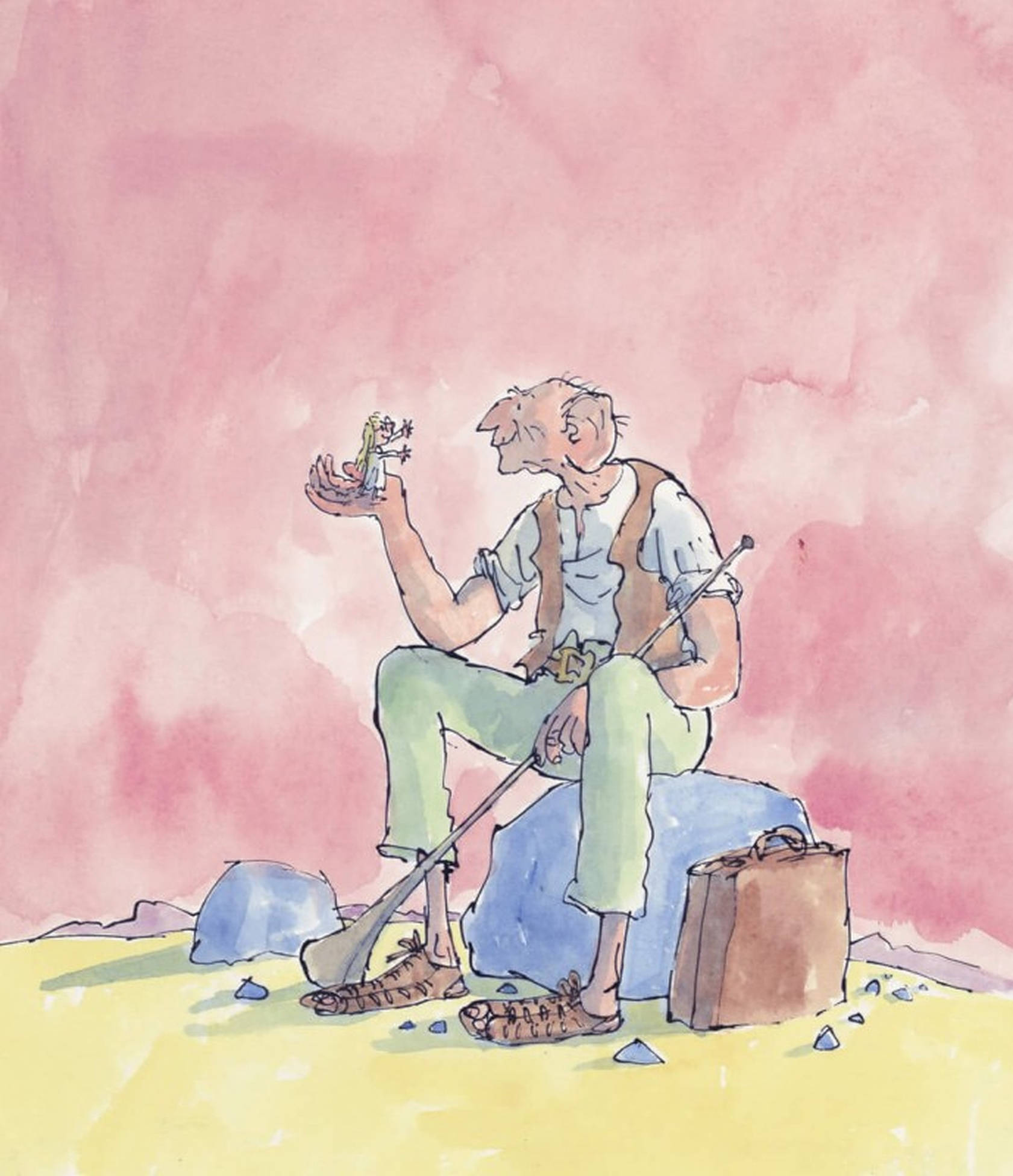 The BFG Rosa Illustrasjon Bakgrunner