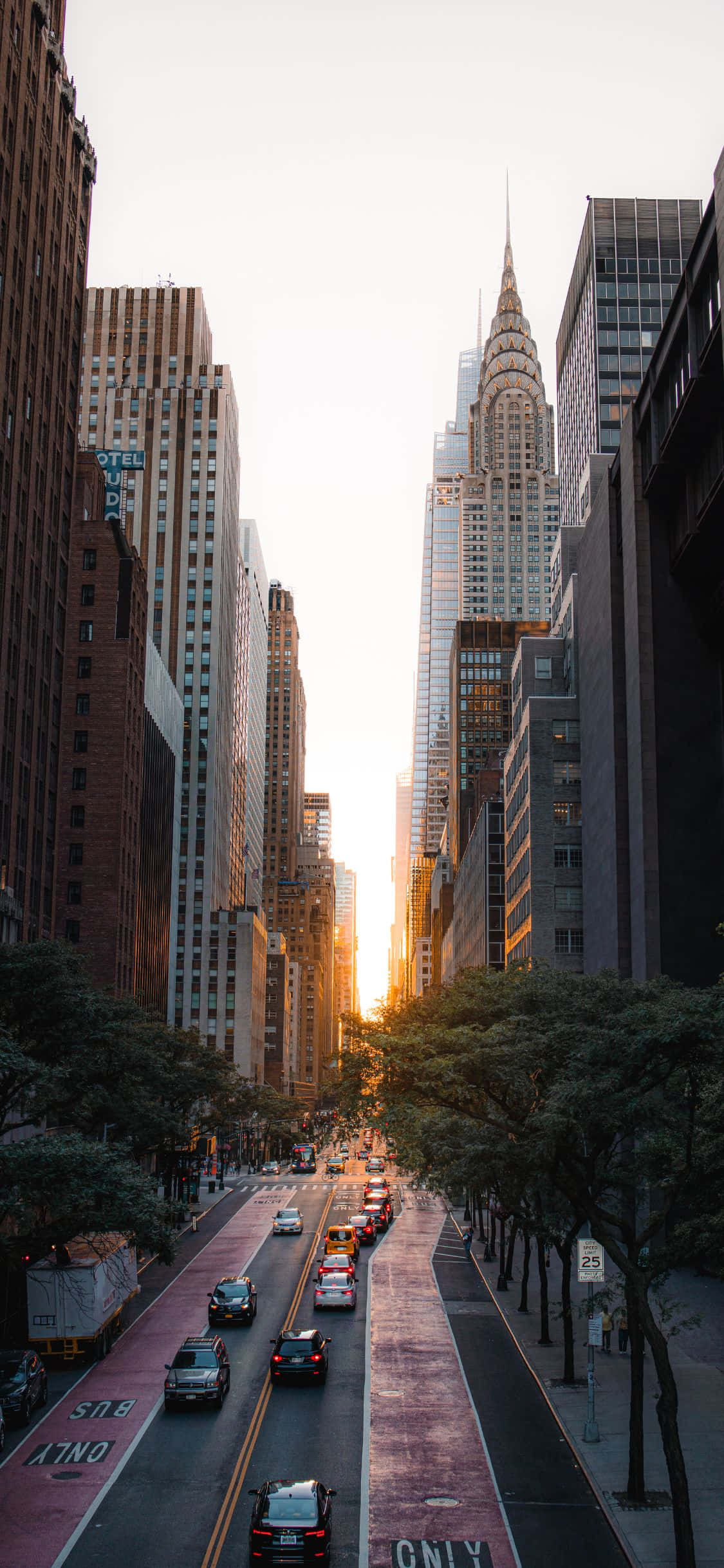The Big Apple i all sin prakt på iPhone Xs Bakgrunner