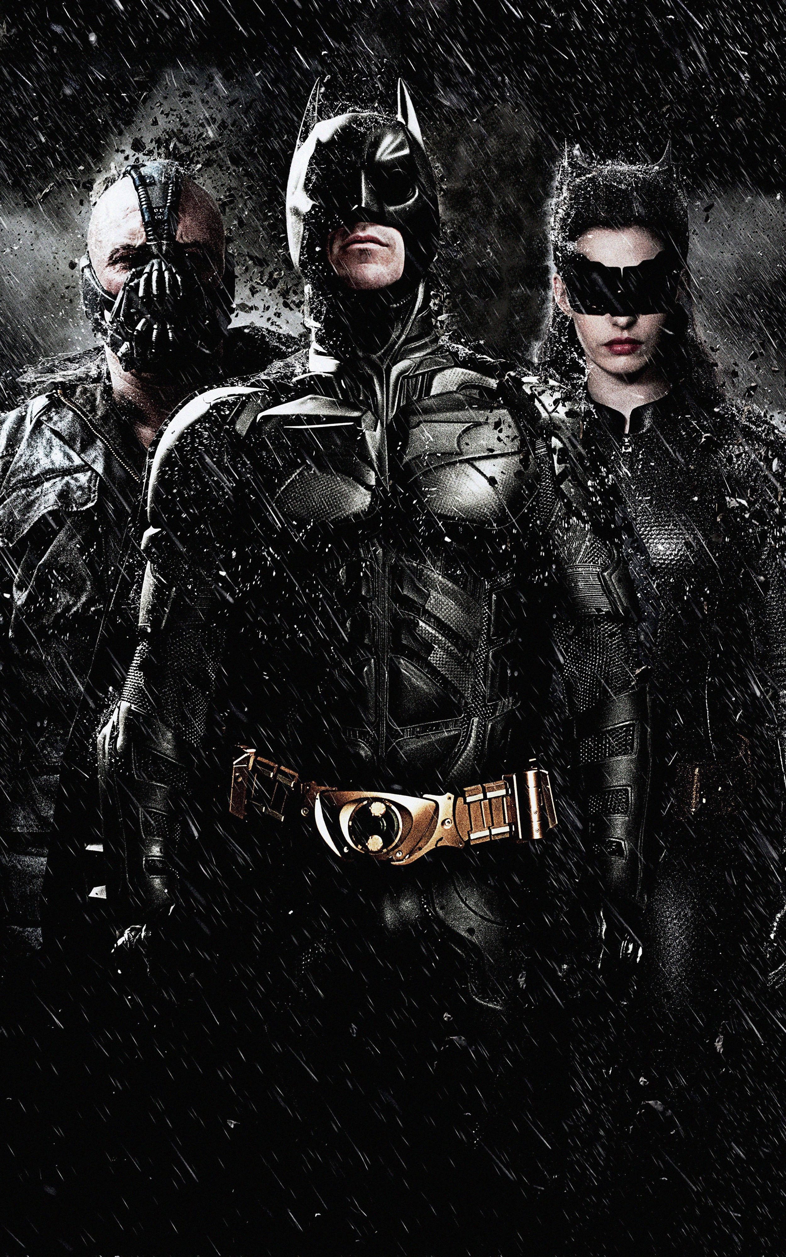 The Dark Knight Batman, Bane And Cat Woman Bakgrunner