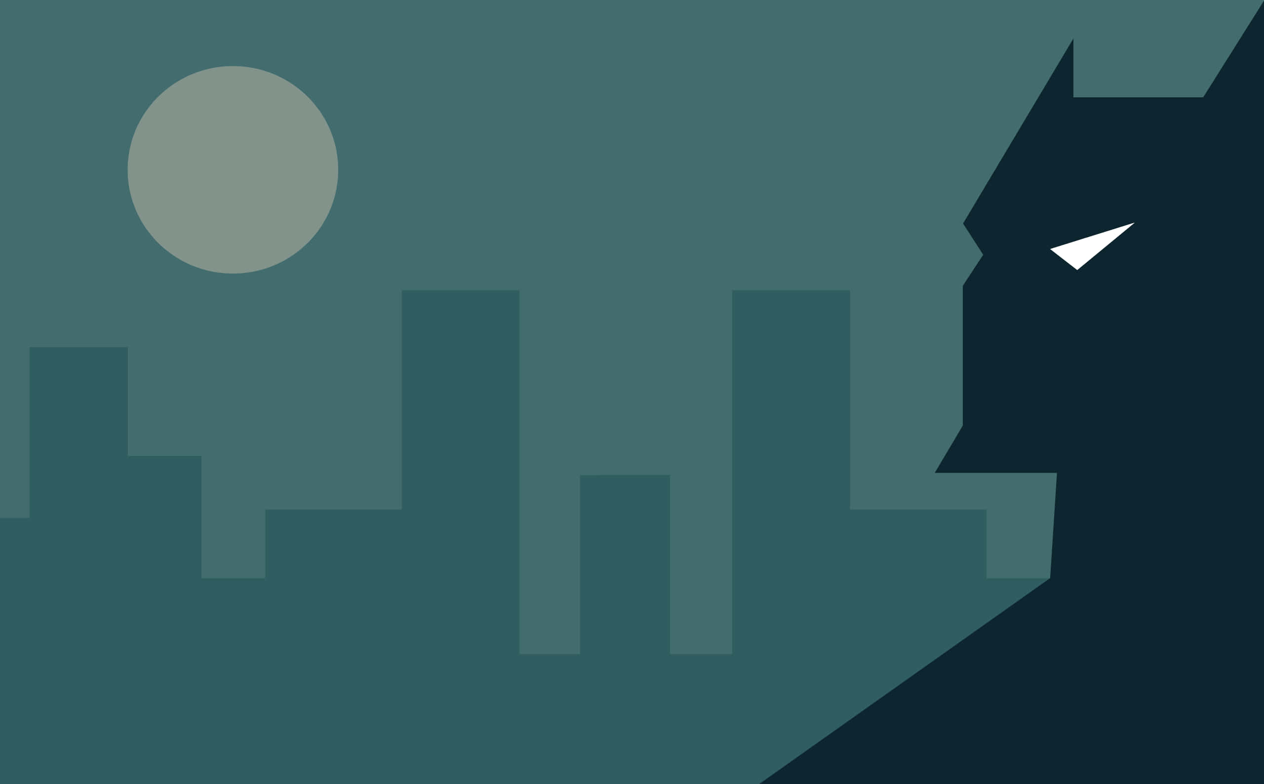 The Dark Knight reiser seg over Gotham Bakgrunner