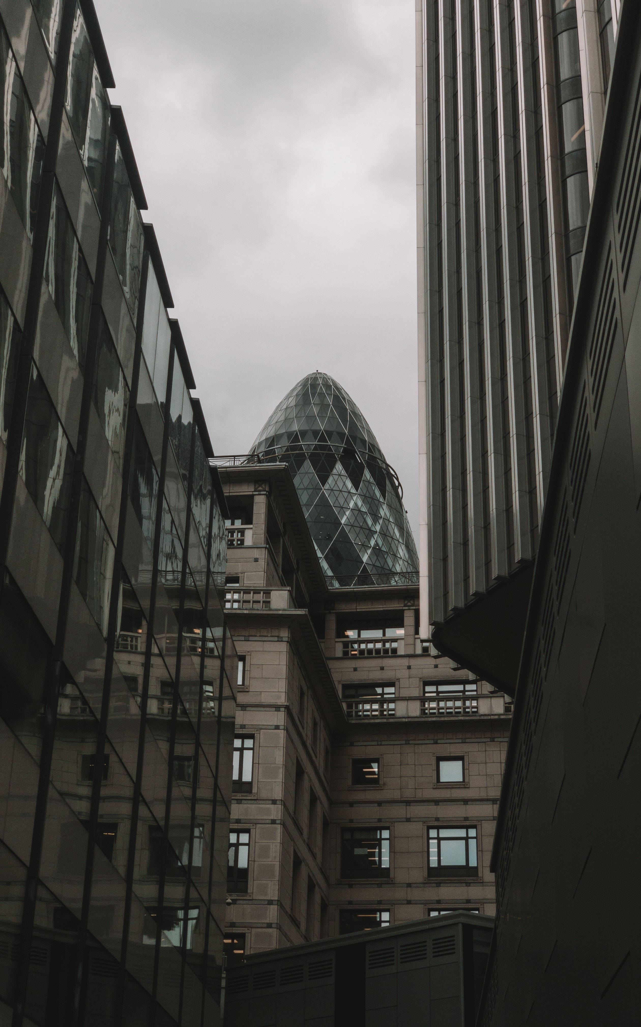 The Gherkin Blant Bygninger Bakgrunner