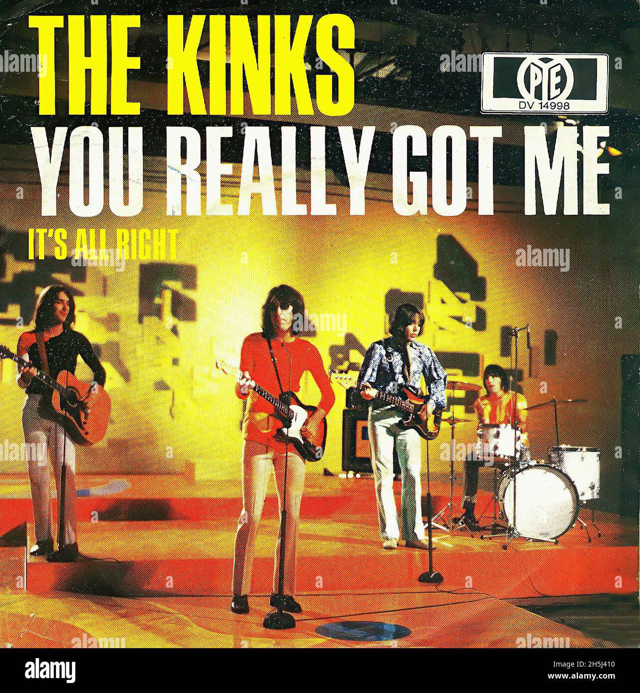 The Kinks You Really Got Me-cover Bakgrunner