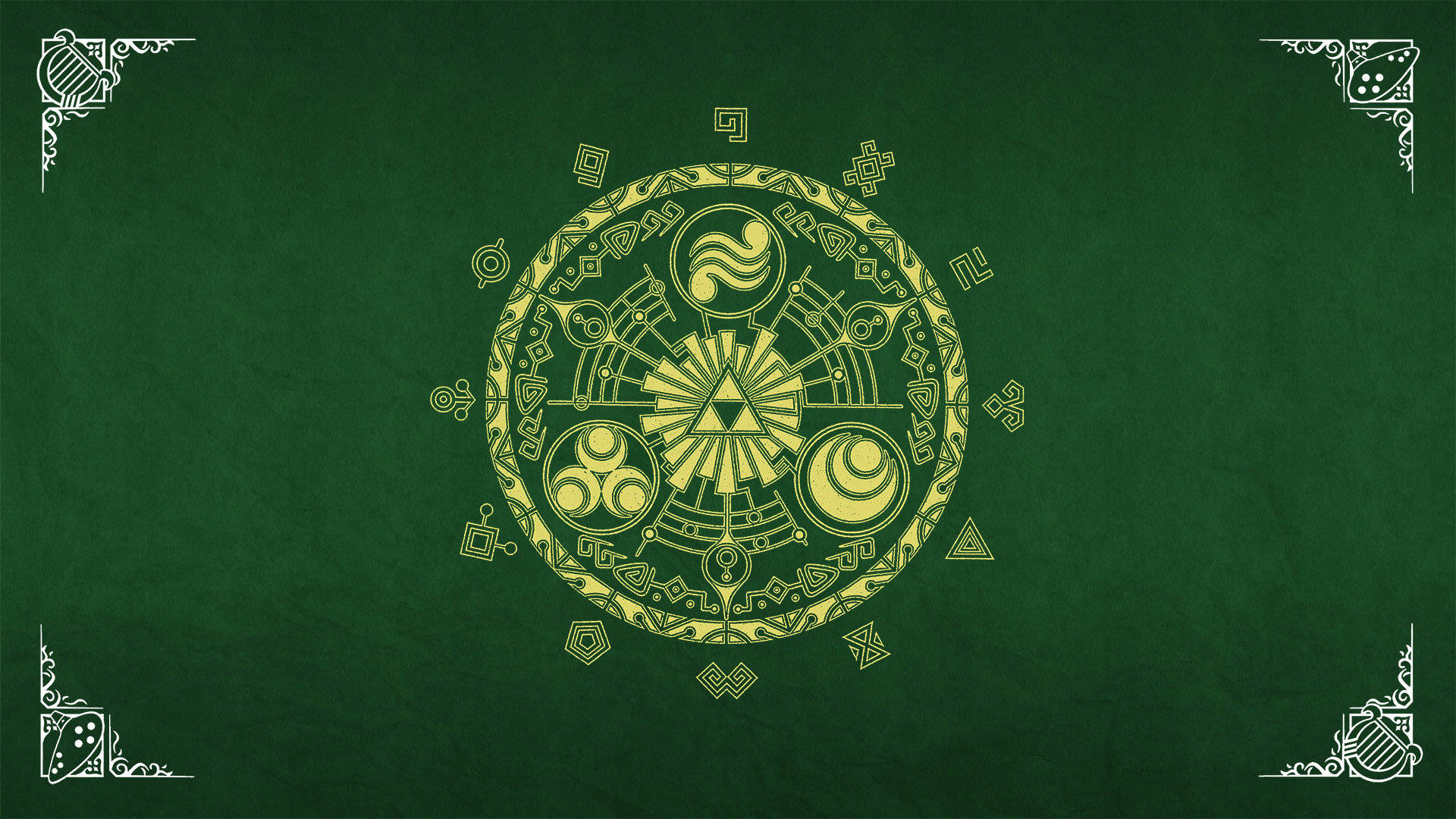The Legend of Zelda-bokomslag Bakgrunner