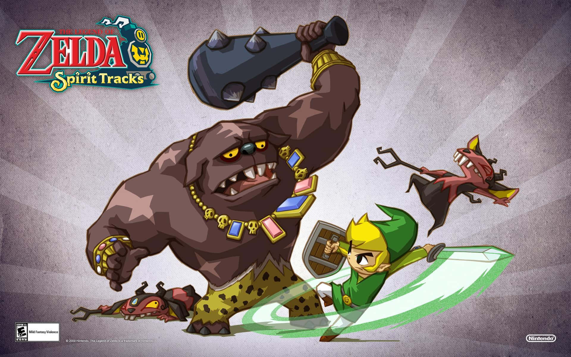The Legend Of Zelda med Toon Link og Big Blin Bakgrunner