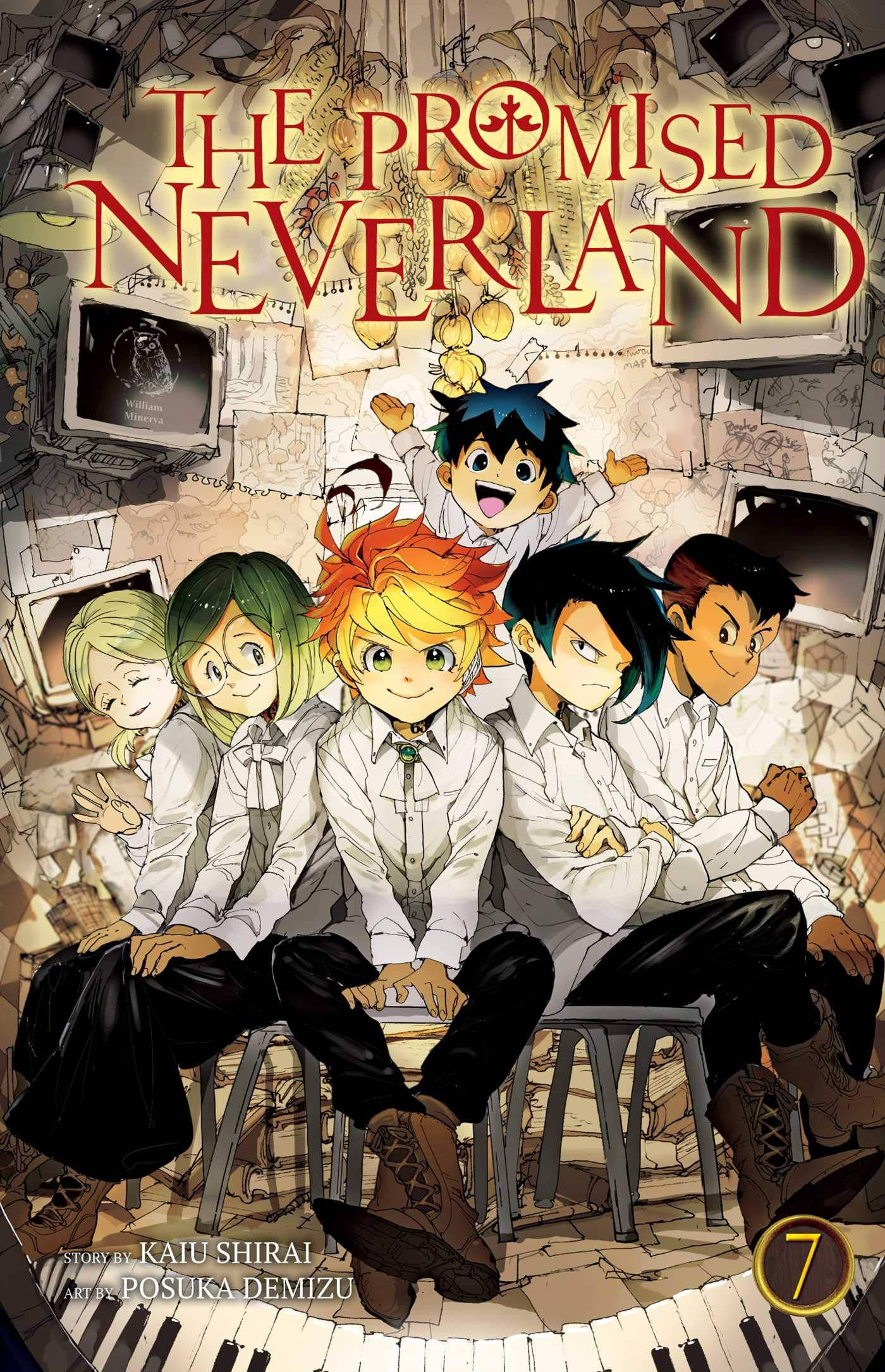 The Promised Neverland Bind 7 Forside Bakgrunner