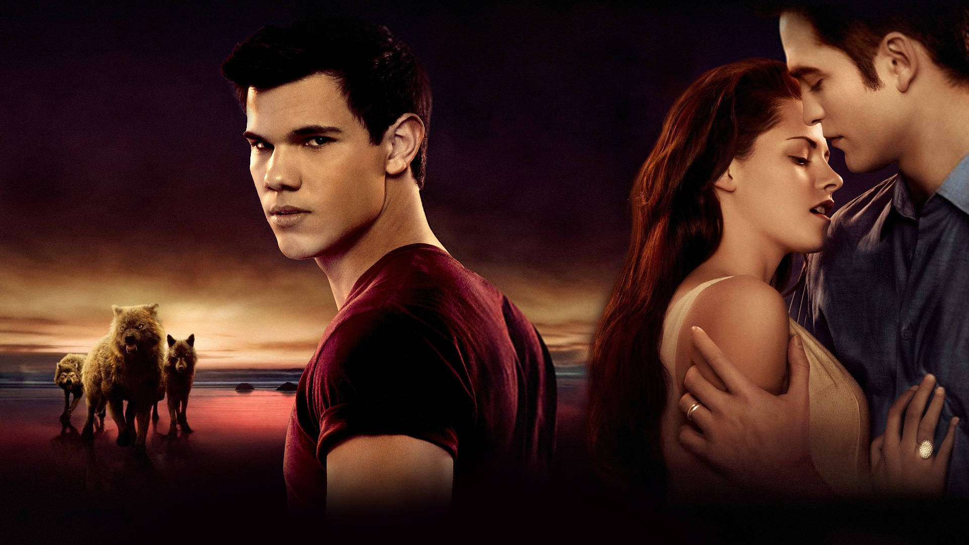The Twilight Saga Jacob Bella Edward Bakgrunner