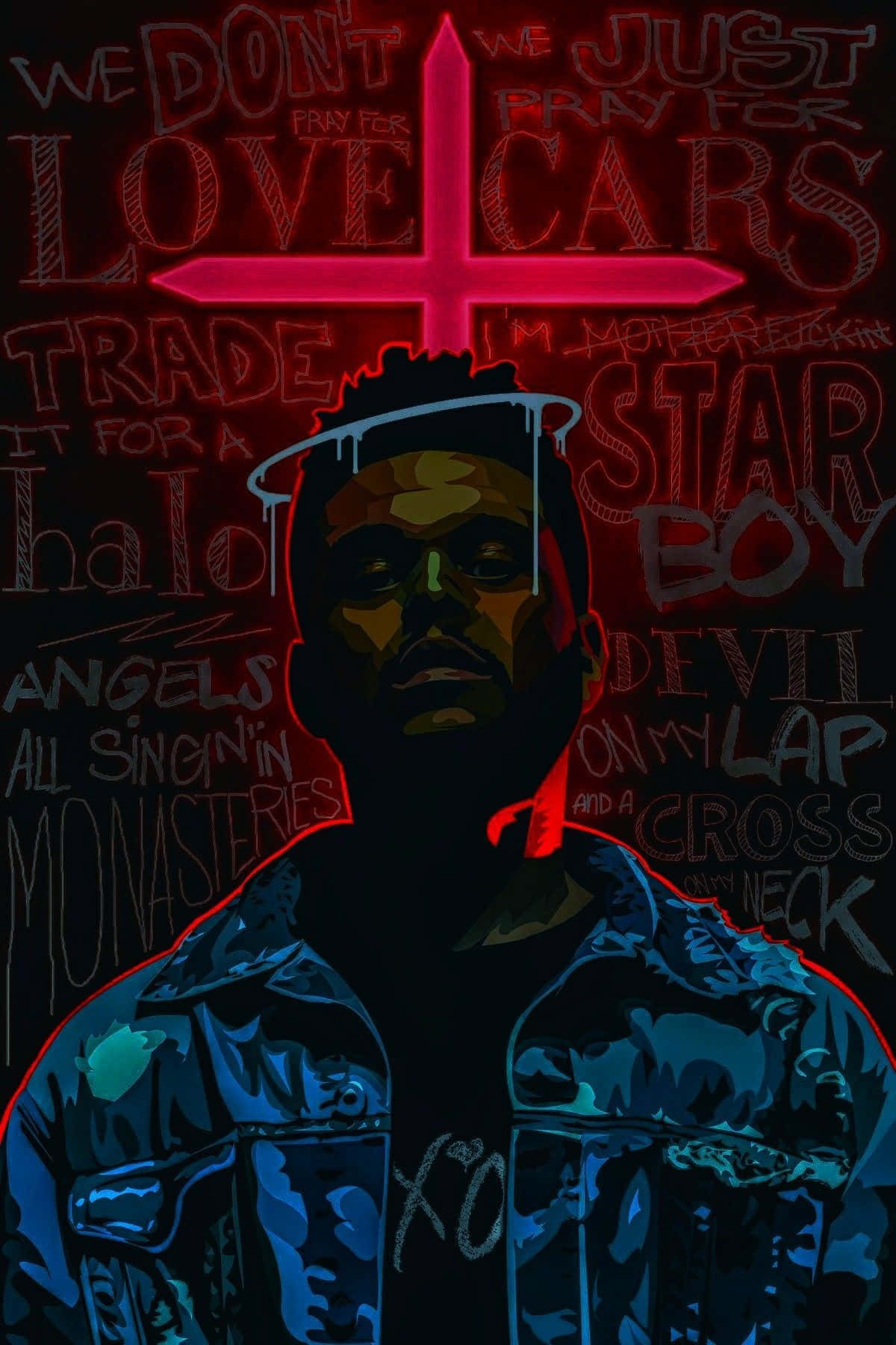 The Weeknd opptrer på scenen Bakgrunner