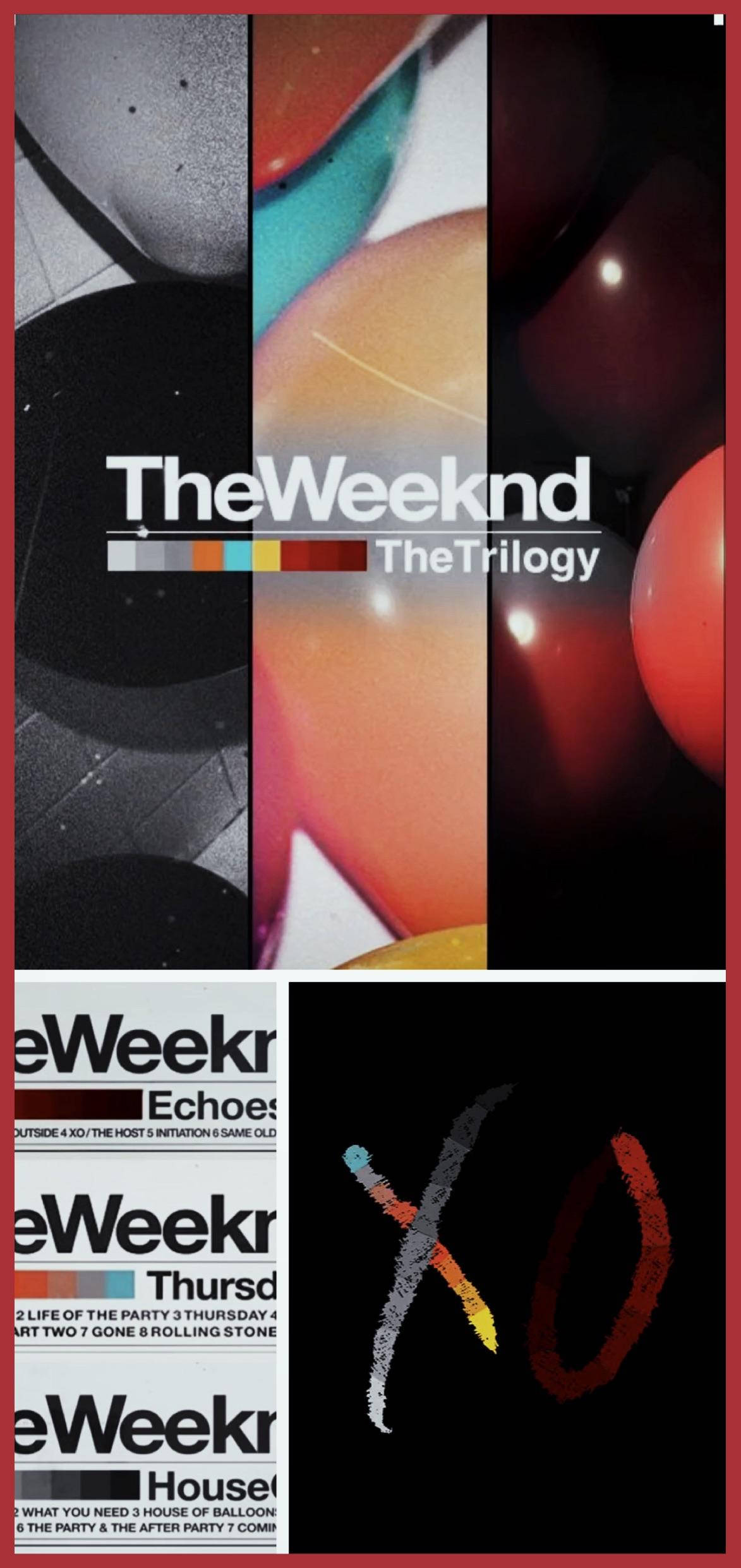 The Weeknd Trilogi-kollasje Bakgrunner