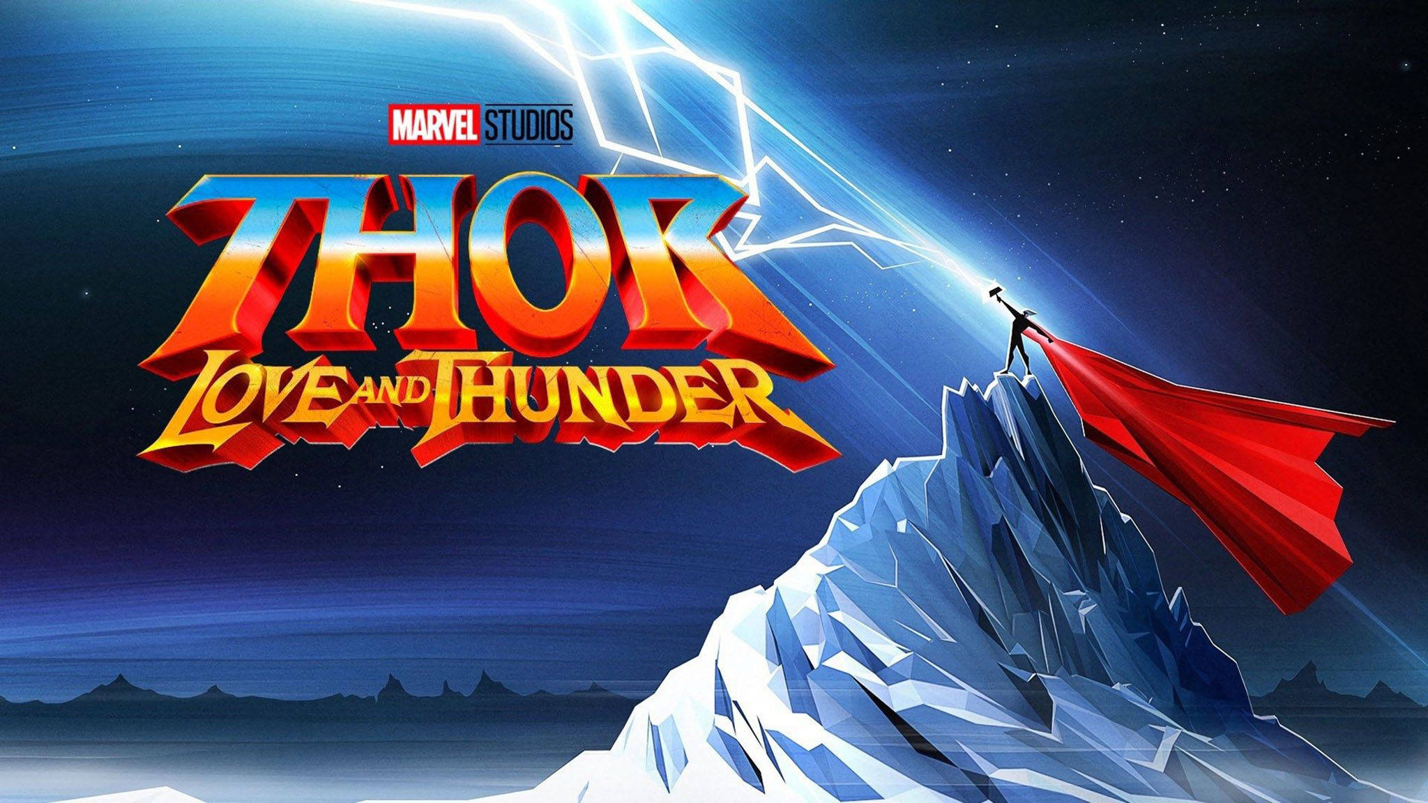 Thor Love And Thunder Vektorkunst Bakgrunner
