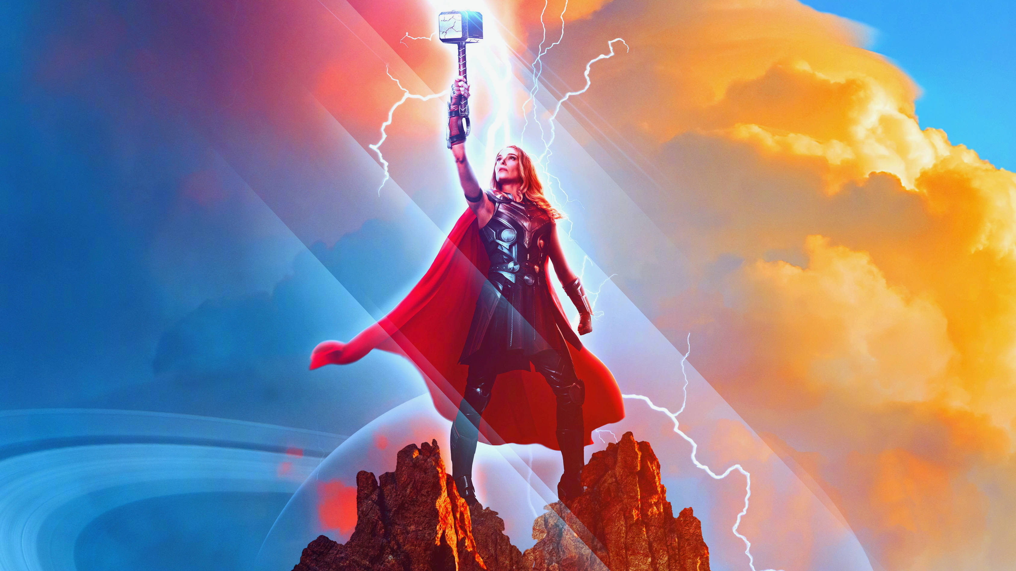 Thor Love And Thunder Jane Foster Kunst Bakgrunner