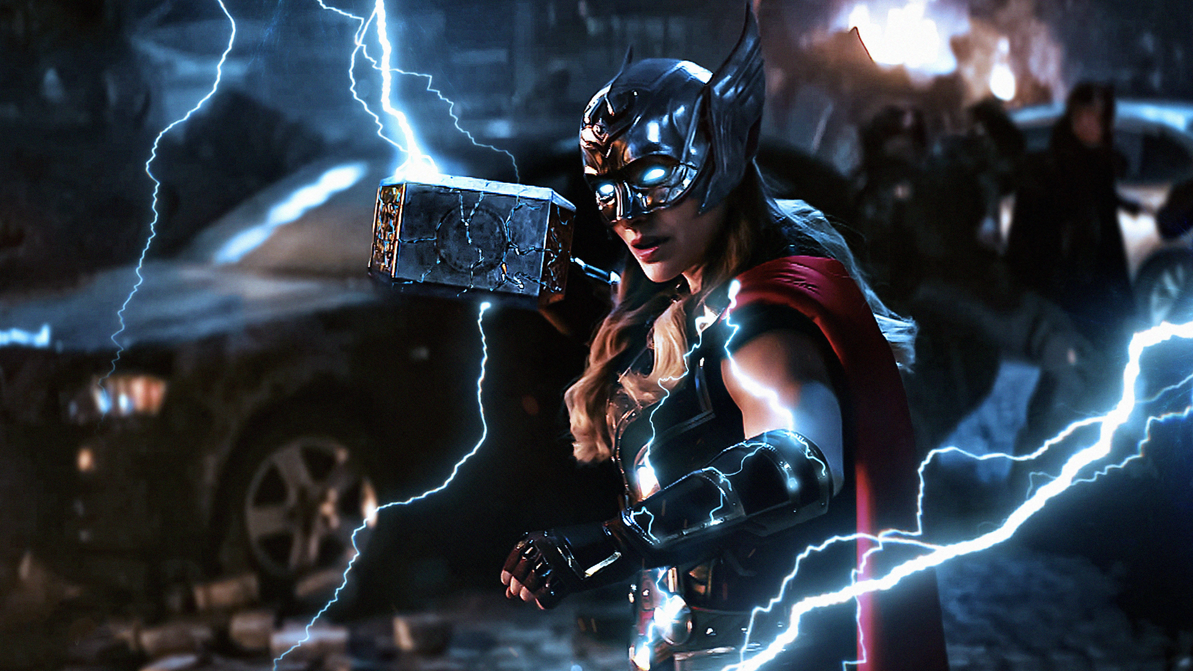 Thor Love and Thunder Mektige Tor Bakgrunner