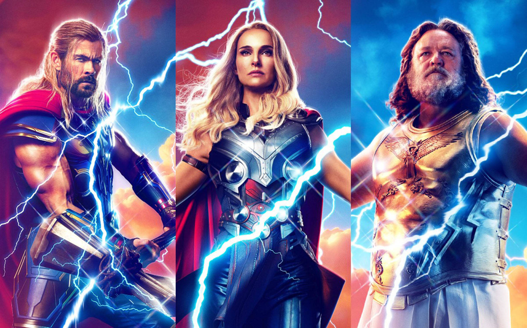 Thor Love And Thunder Lynkunst Bakgrunner