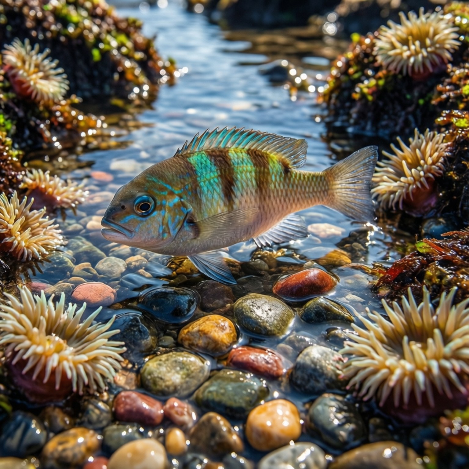 Tidevannsbasseng Chromis Bakgrunner