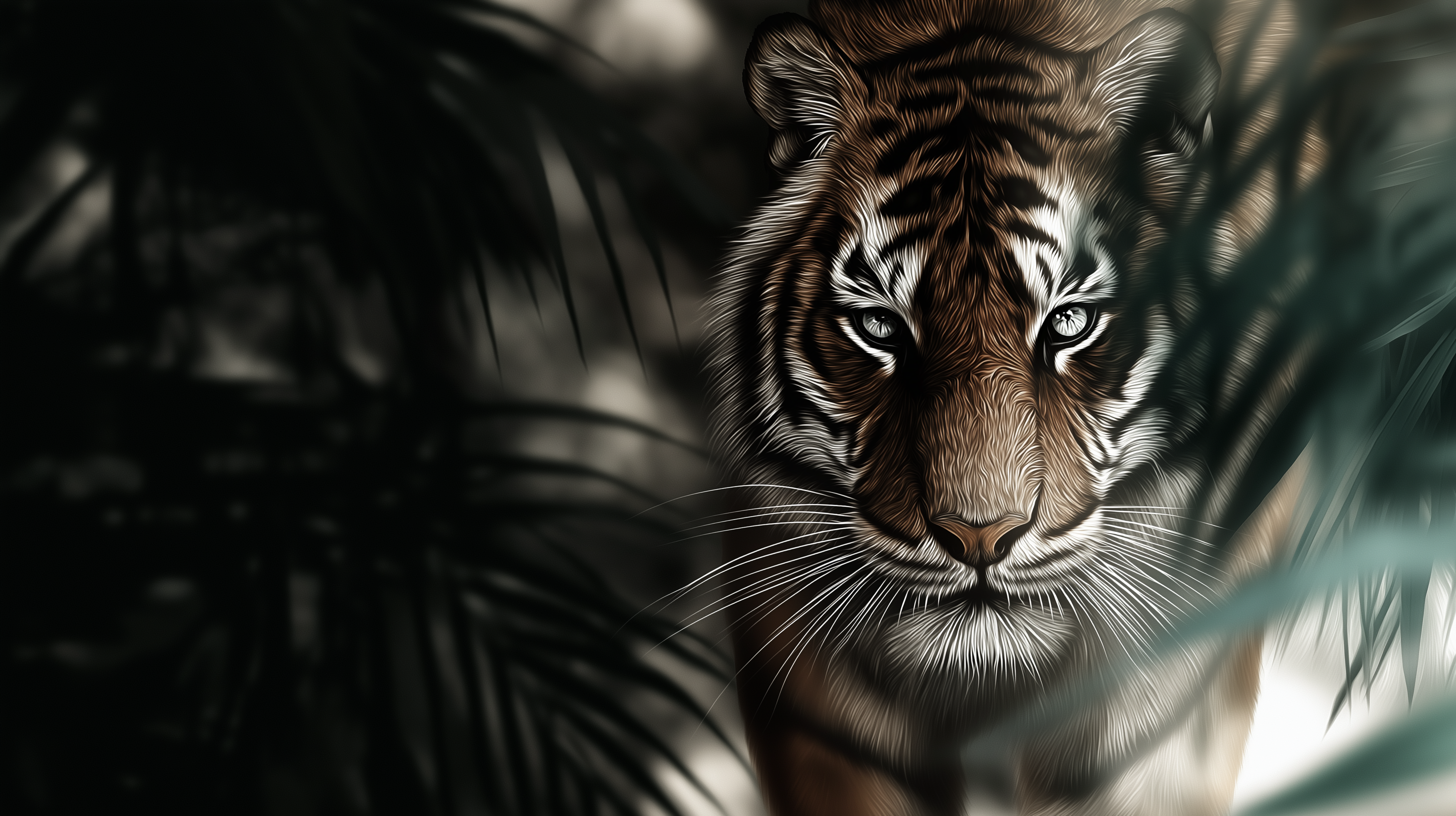 Tiger på jakt Bakgrunner