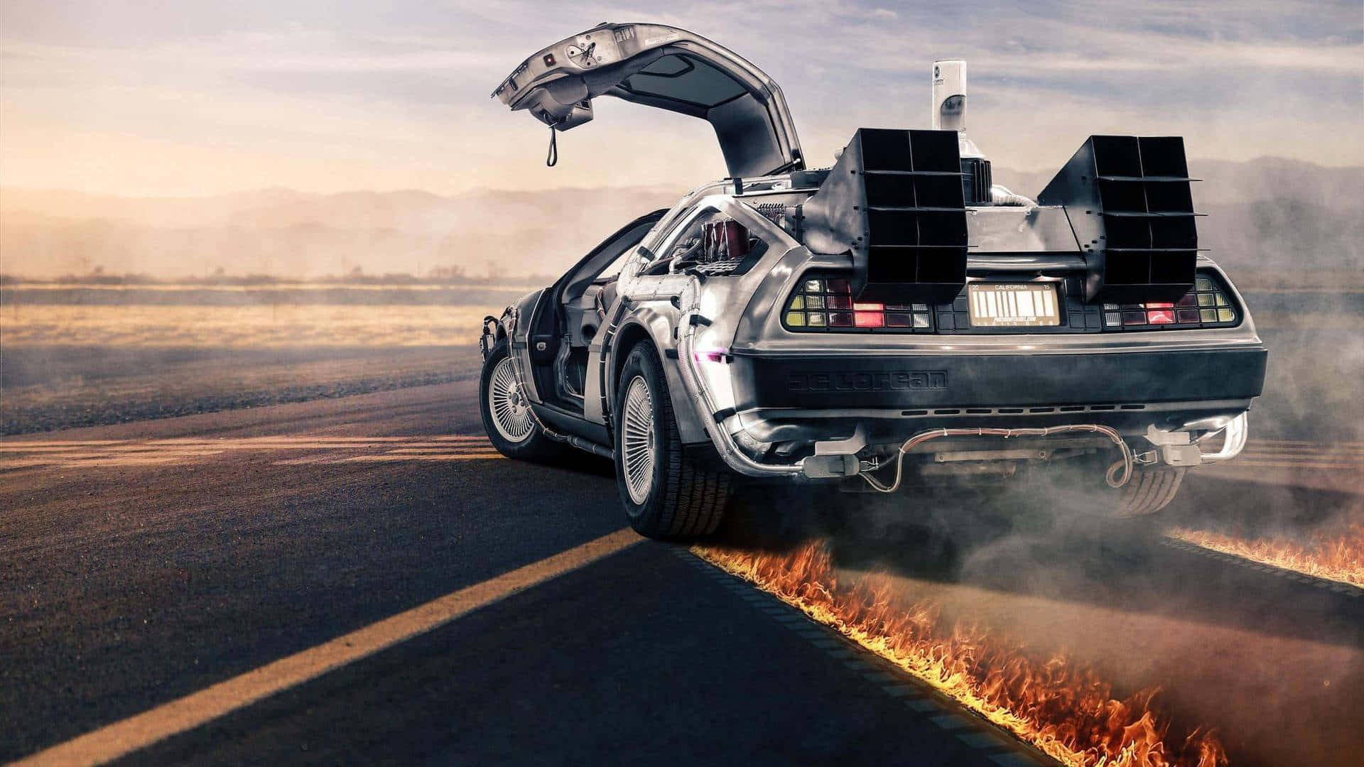 tilbake til fremtiden delorean HD bakgrunn Bakgrunner