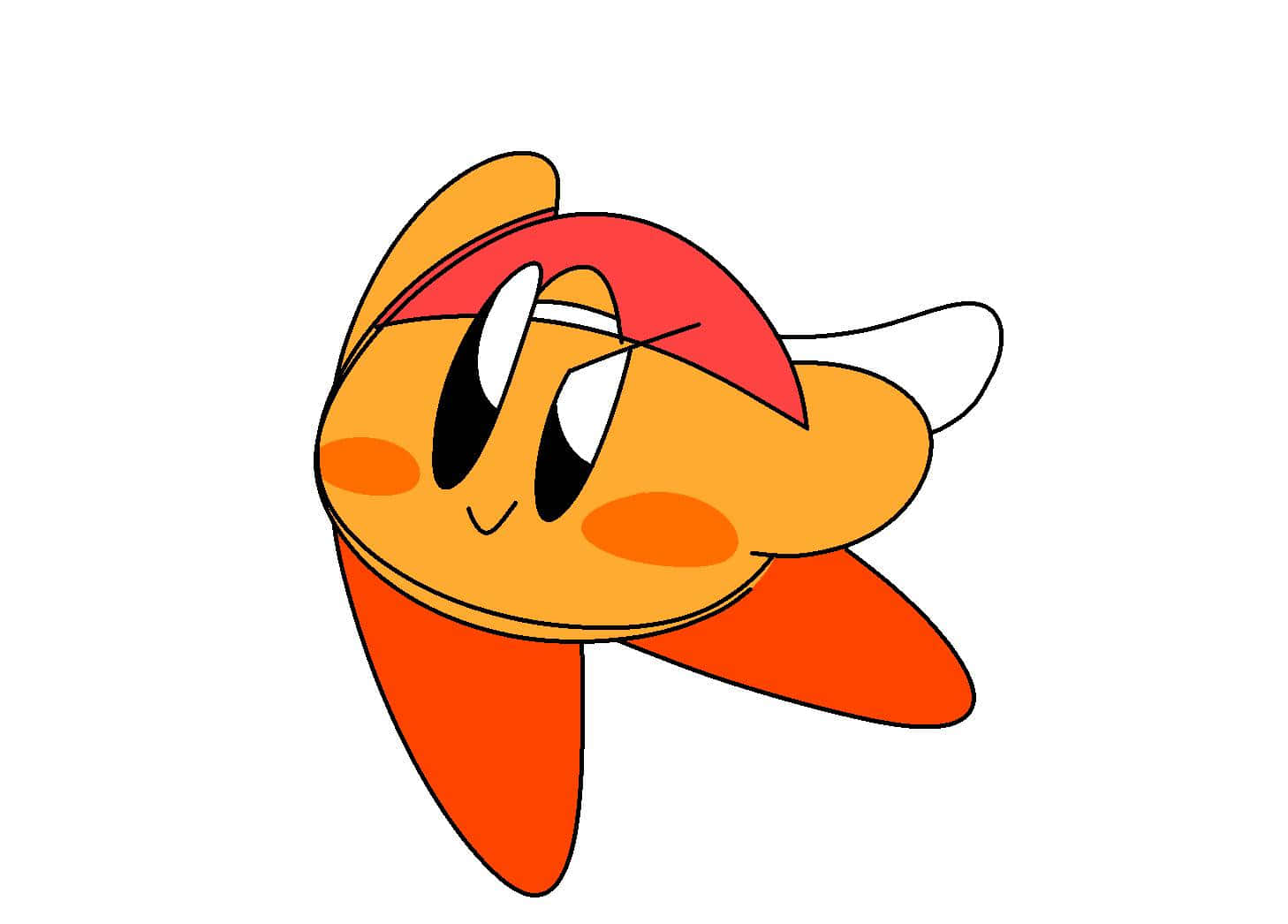 Tilfeldig oransje Kirby-profilbilde
