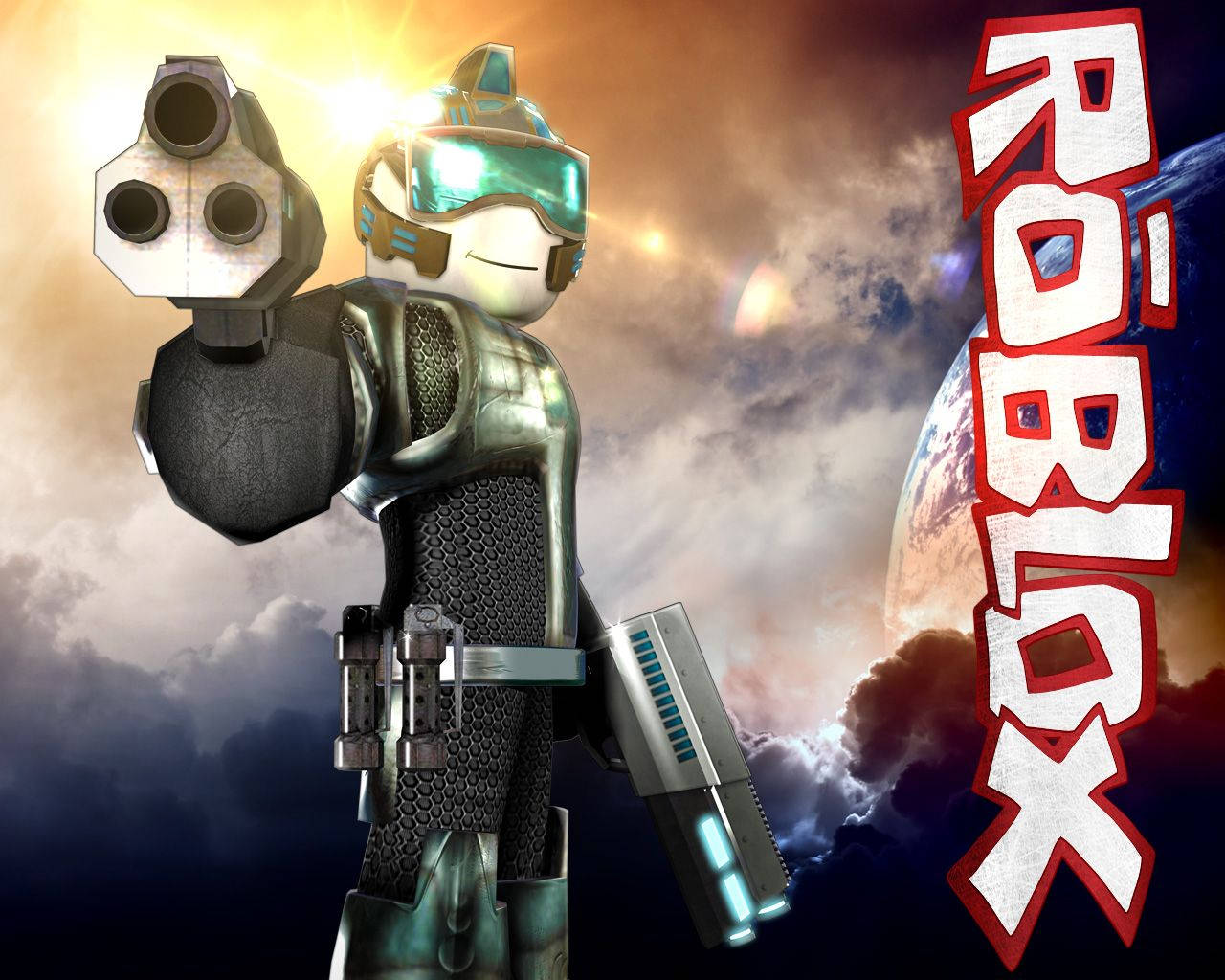 Kul pansret avatar i Roblox online-spill