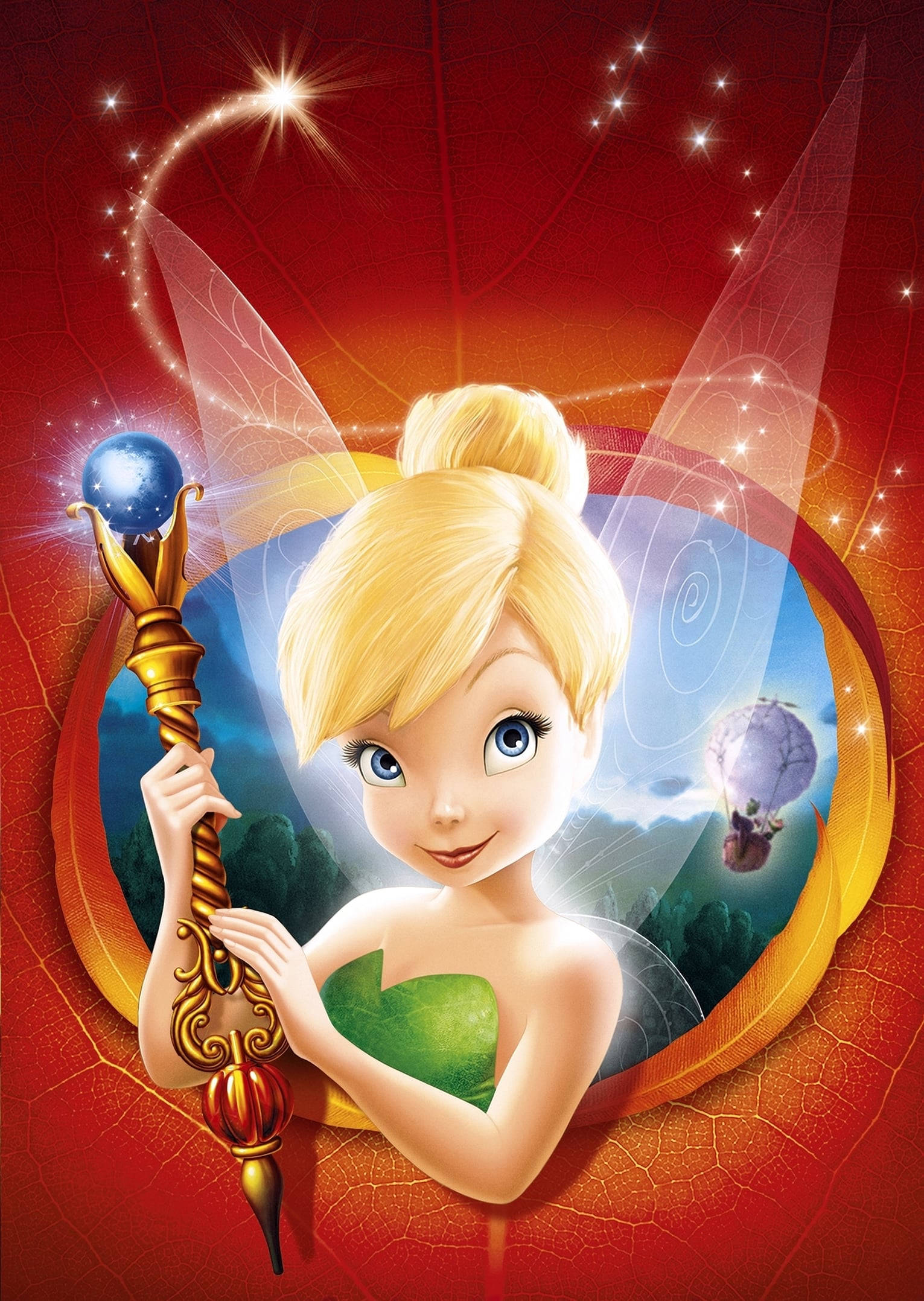 Tinker Bell Holder Magisk Stav Bakgrunner