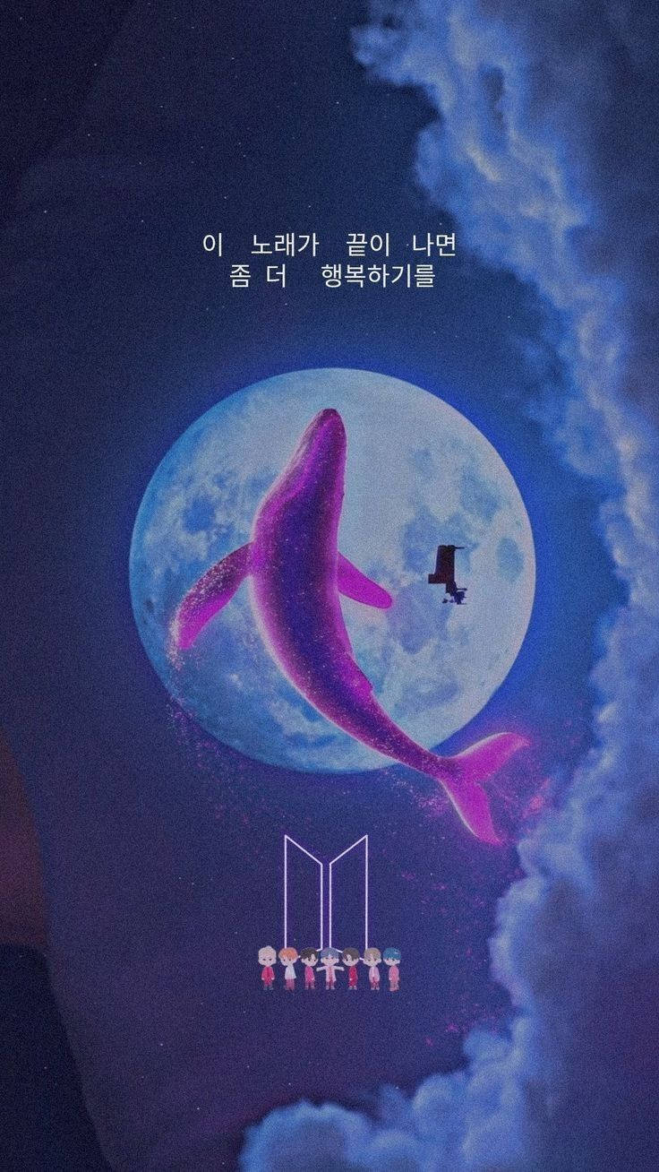 Tiny Tan BTS Måne- og Hvallogo