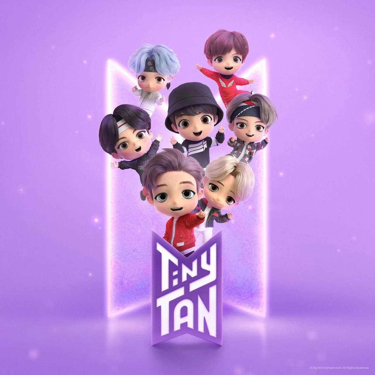 Tiny Tan BTS med logo Bakgrunner
