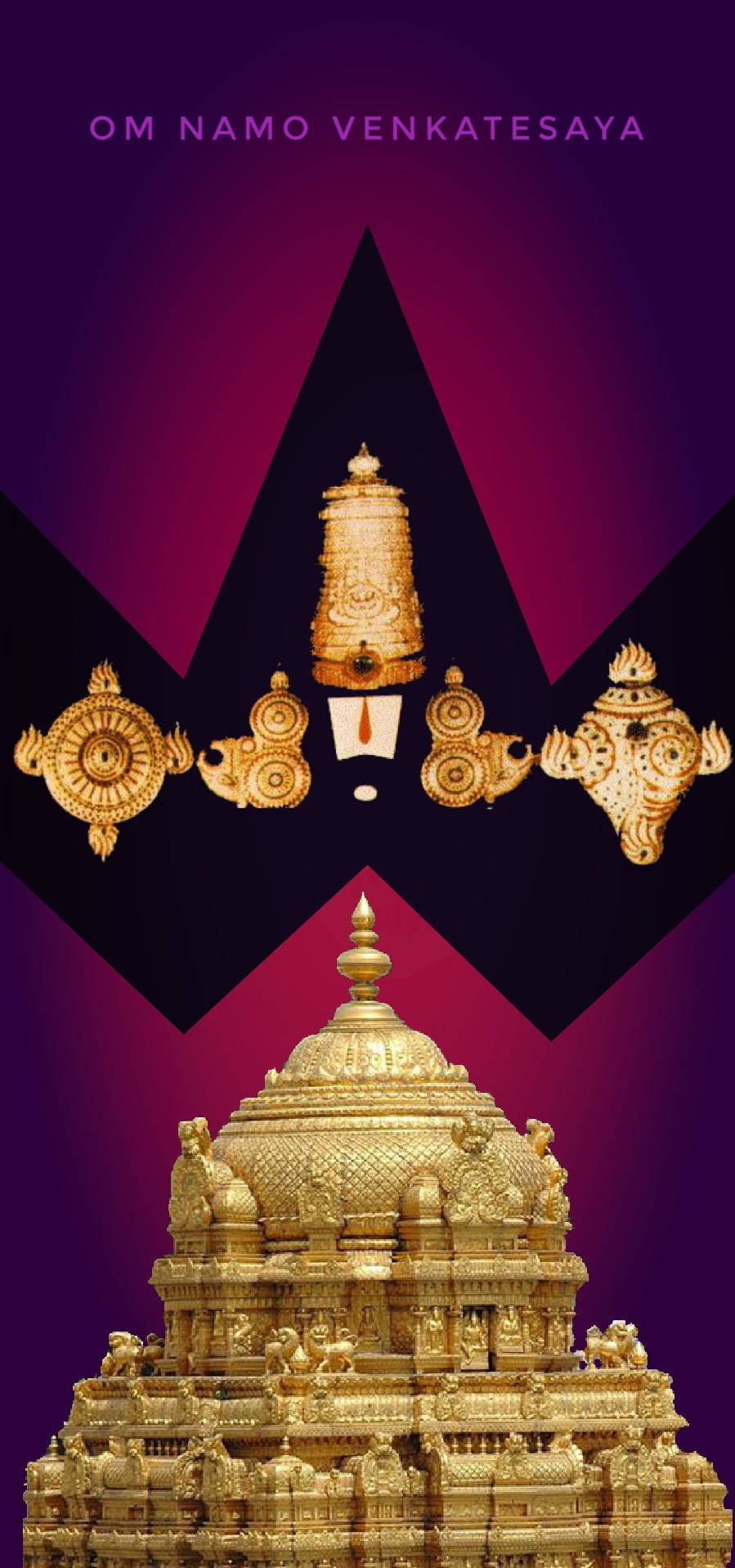 Tirupati Balaji Pagode Bakgrunner