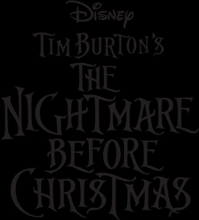 Tittel fra The Nightmare Before Christmas Bakgrunner