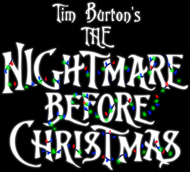Tittel fra The Nightmare Before Christmas Bakgrunner
