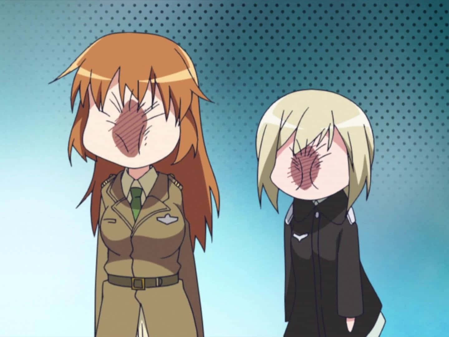 to animejenter med ansiktene dekket Bakgrunner