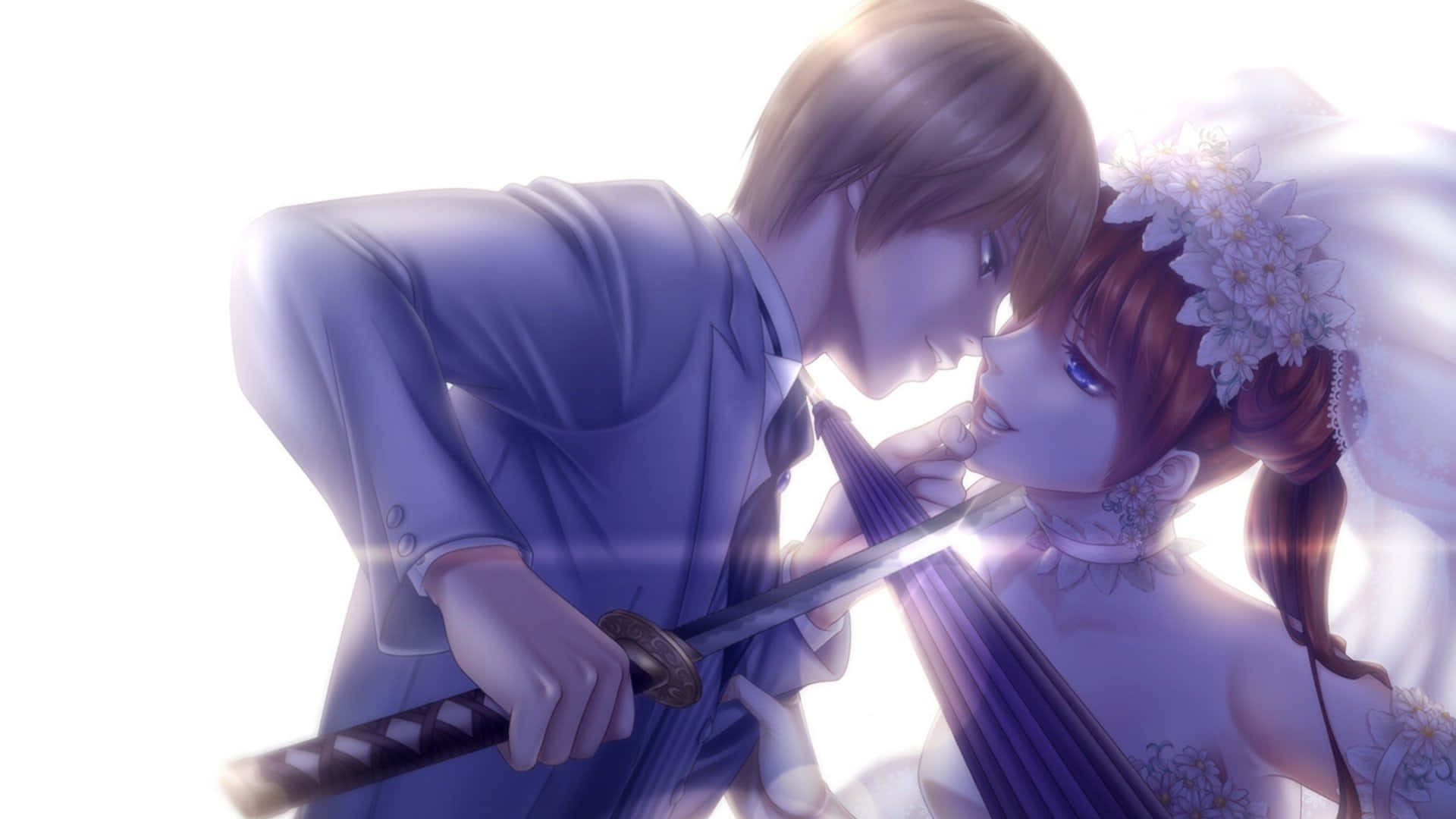 To legendariske figurer i en episk anime-kamp Bakgrunner