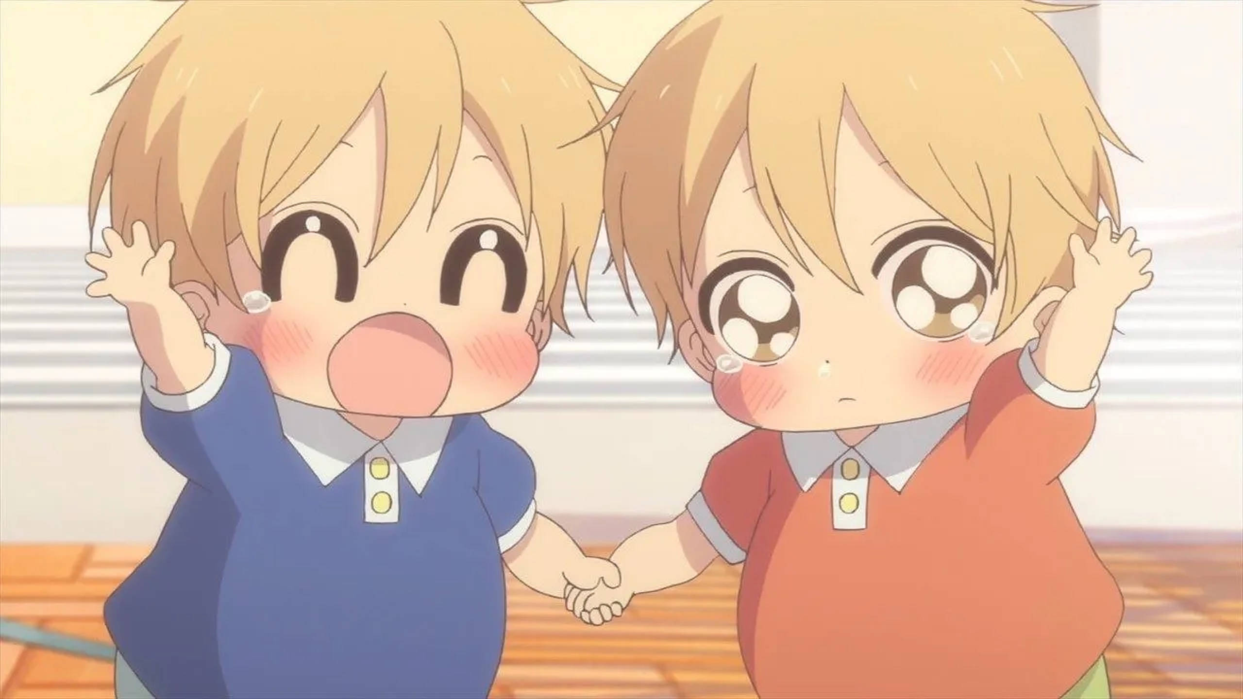 To Søte Animebarn Bakgrunner