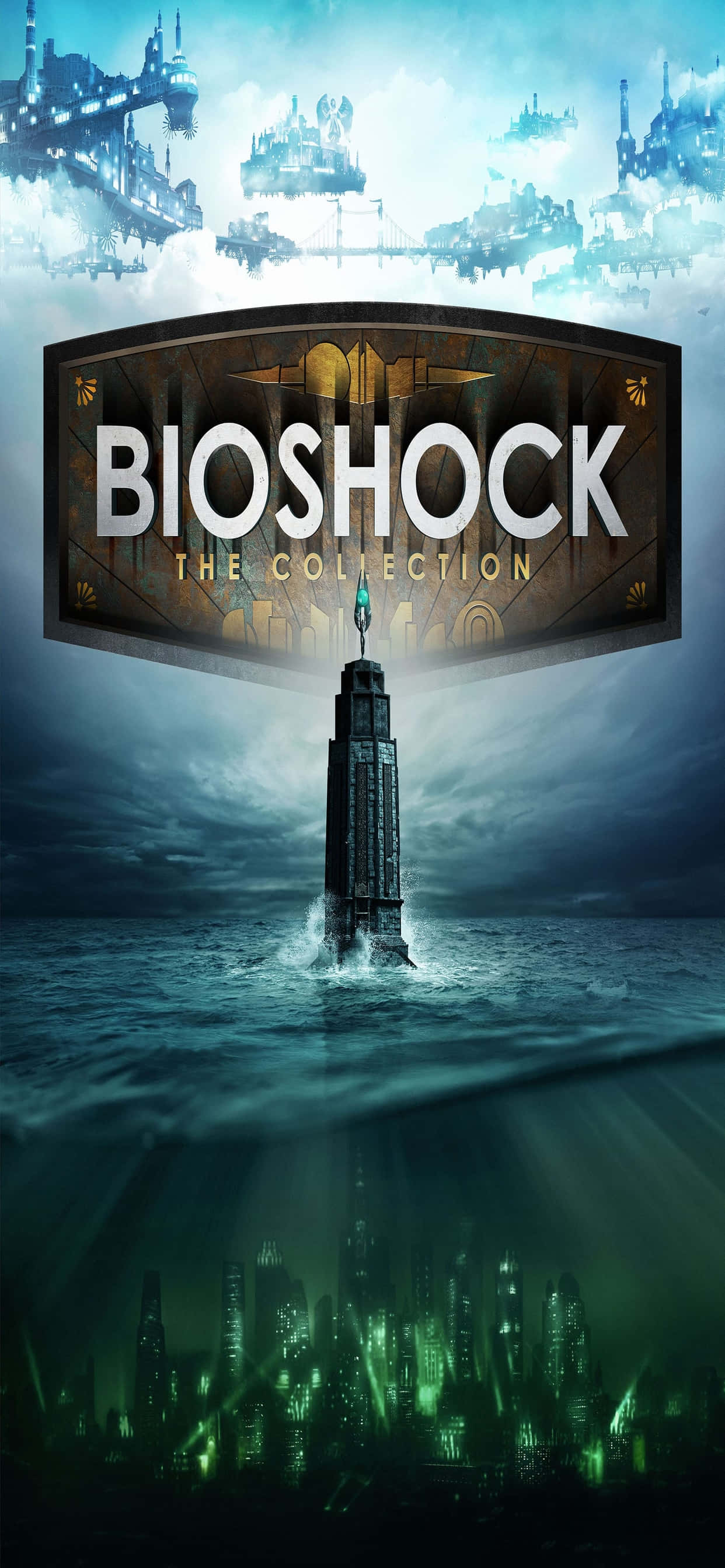 Todimensjonal verden iPhone Xs Max Bioshock Infinite Bakgrunn Bakgrunner