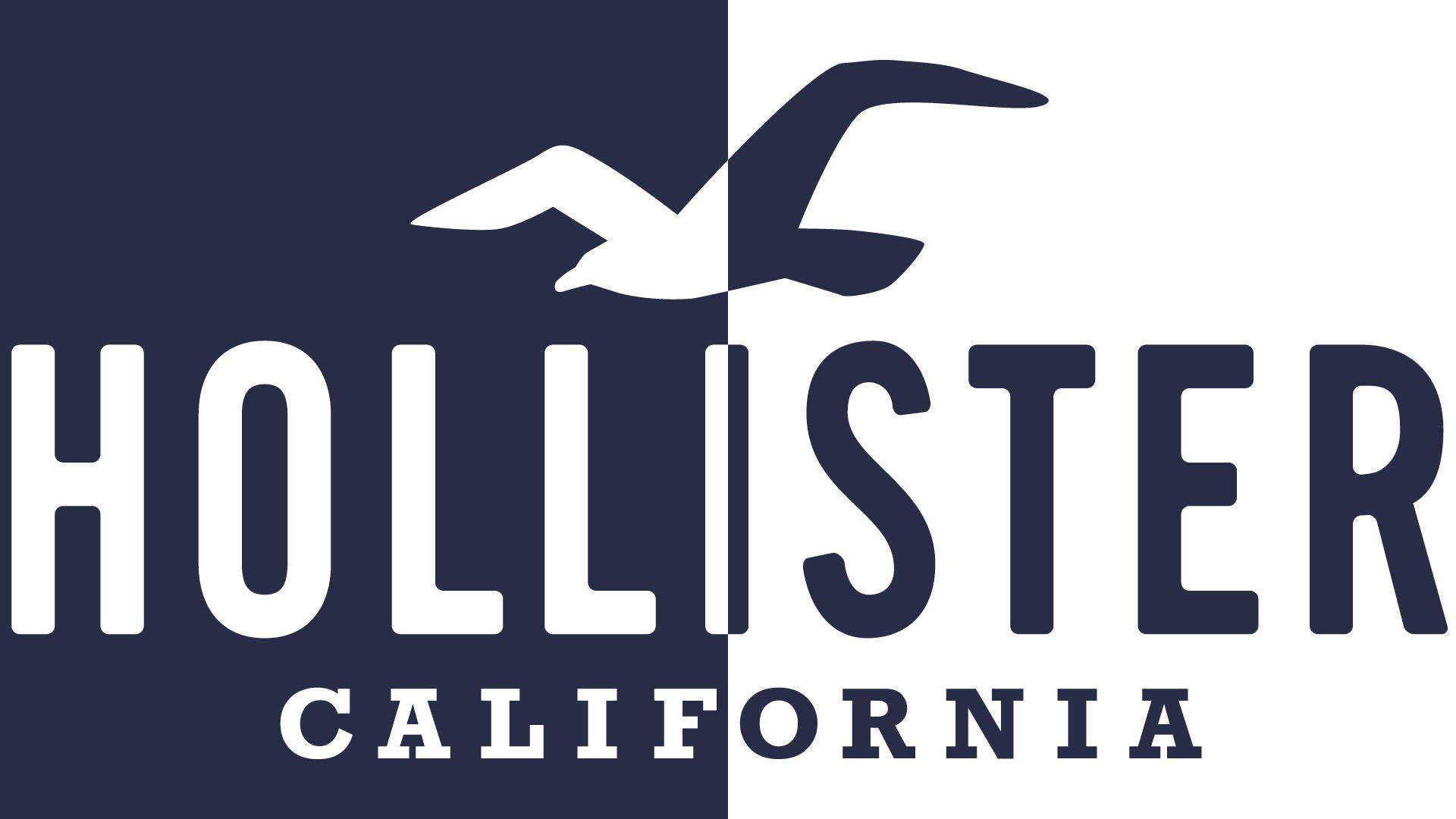 To-farget Hollister-logo Bakgrunner