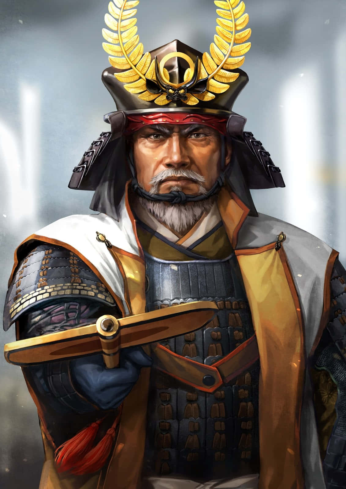 Tokugawa-shogunatets samurai i tradisjonell rustning Bakgrunner
