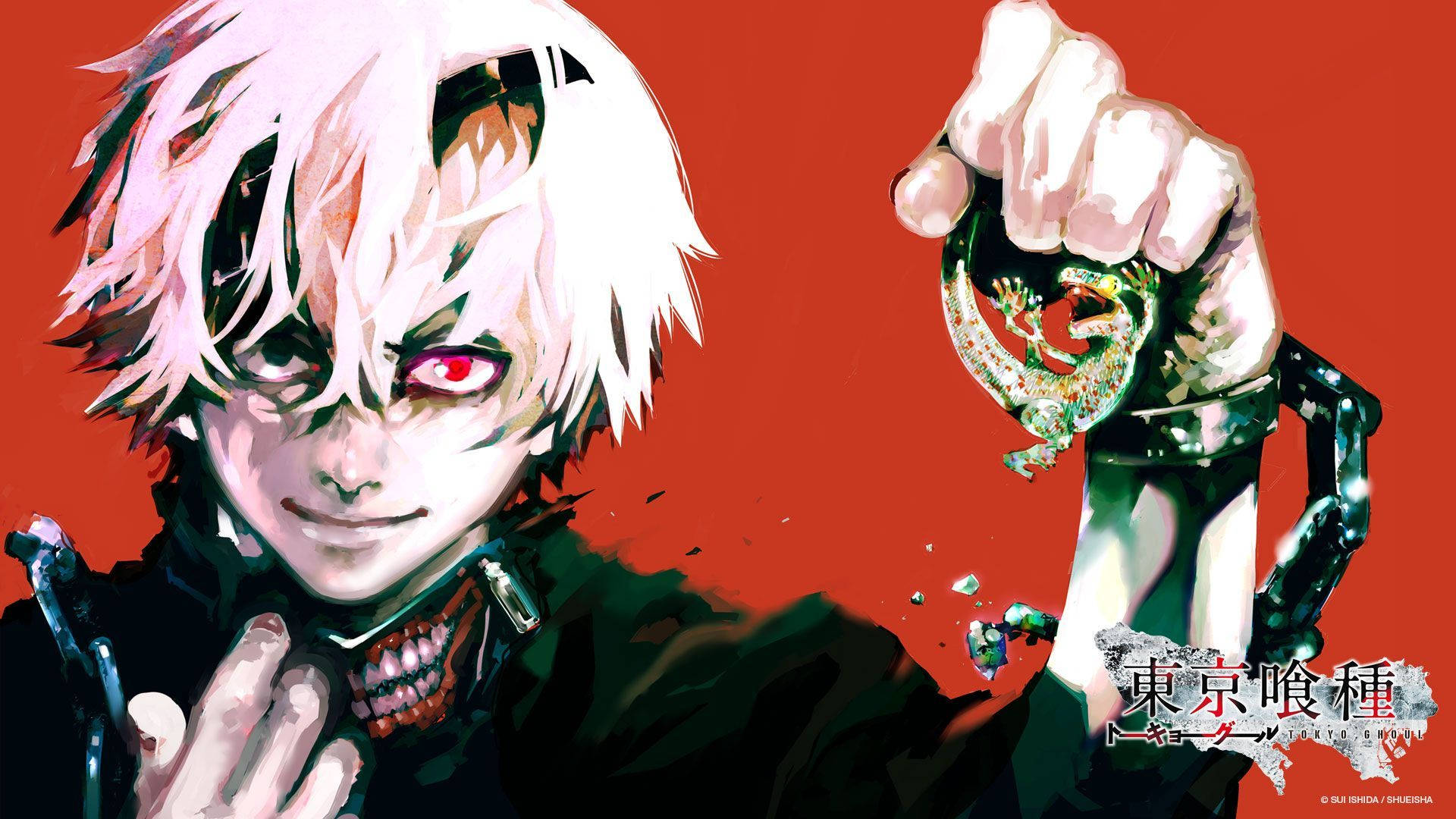 Tokyo Ghoul-karakterer Manga-kunst Bakgrunner