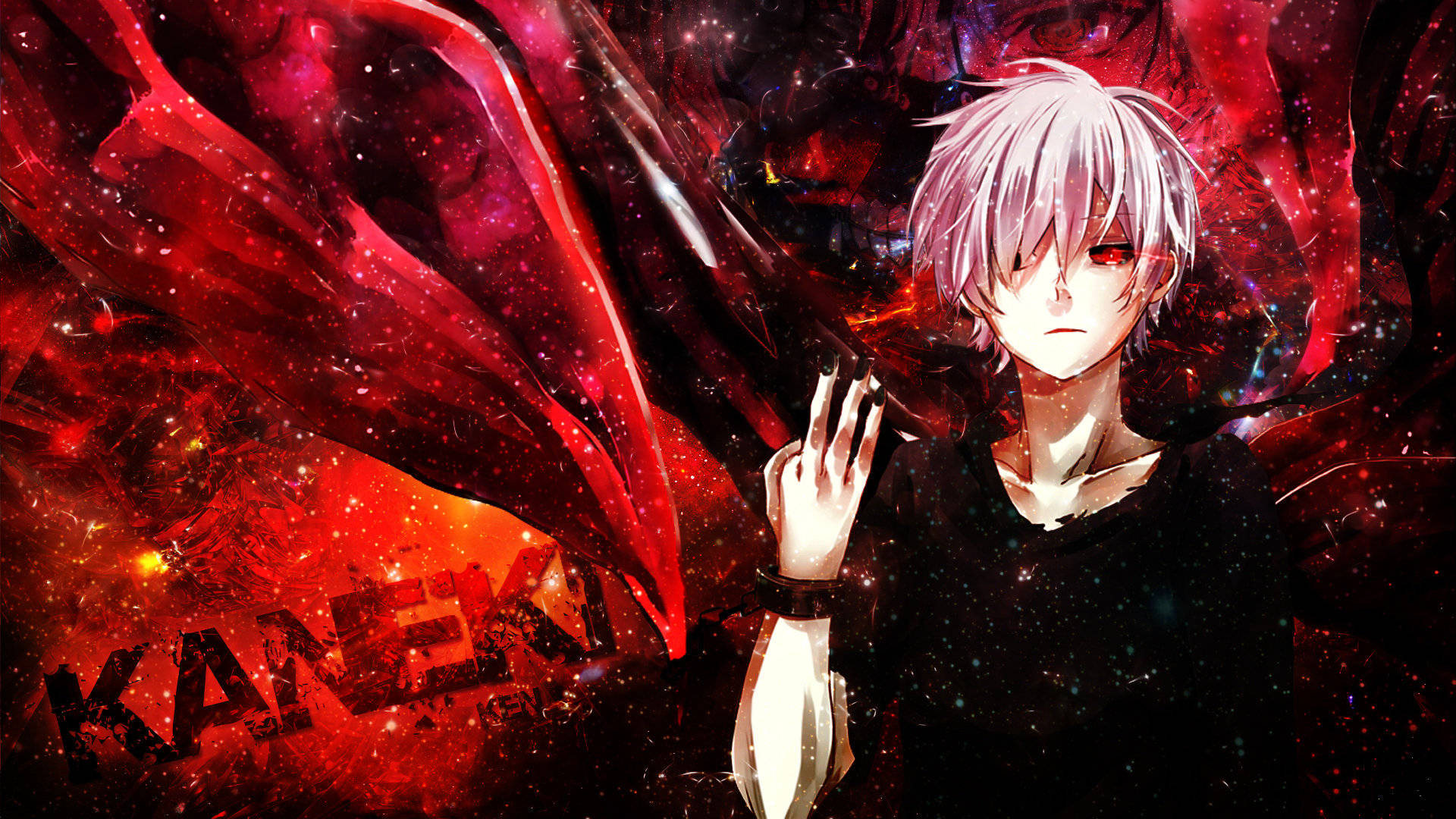 Tokyo Ghoul Karakter Ken Grafisk Bakgrunner