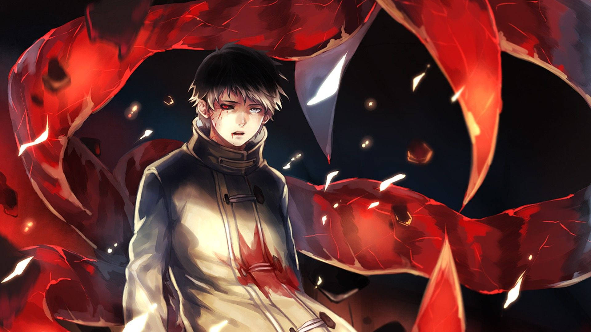 Tokyo Ghoul Karakter Ken Rødt Øye Bakgrunner