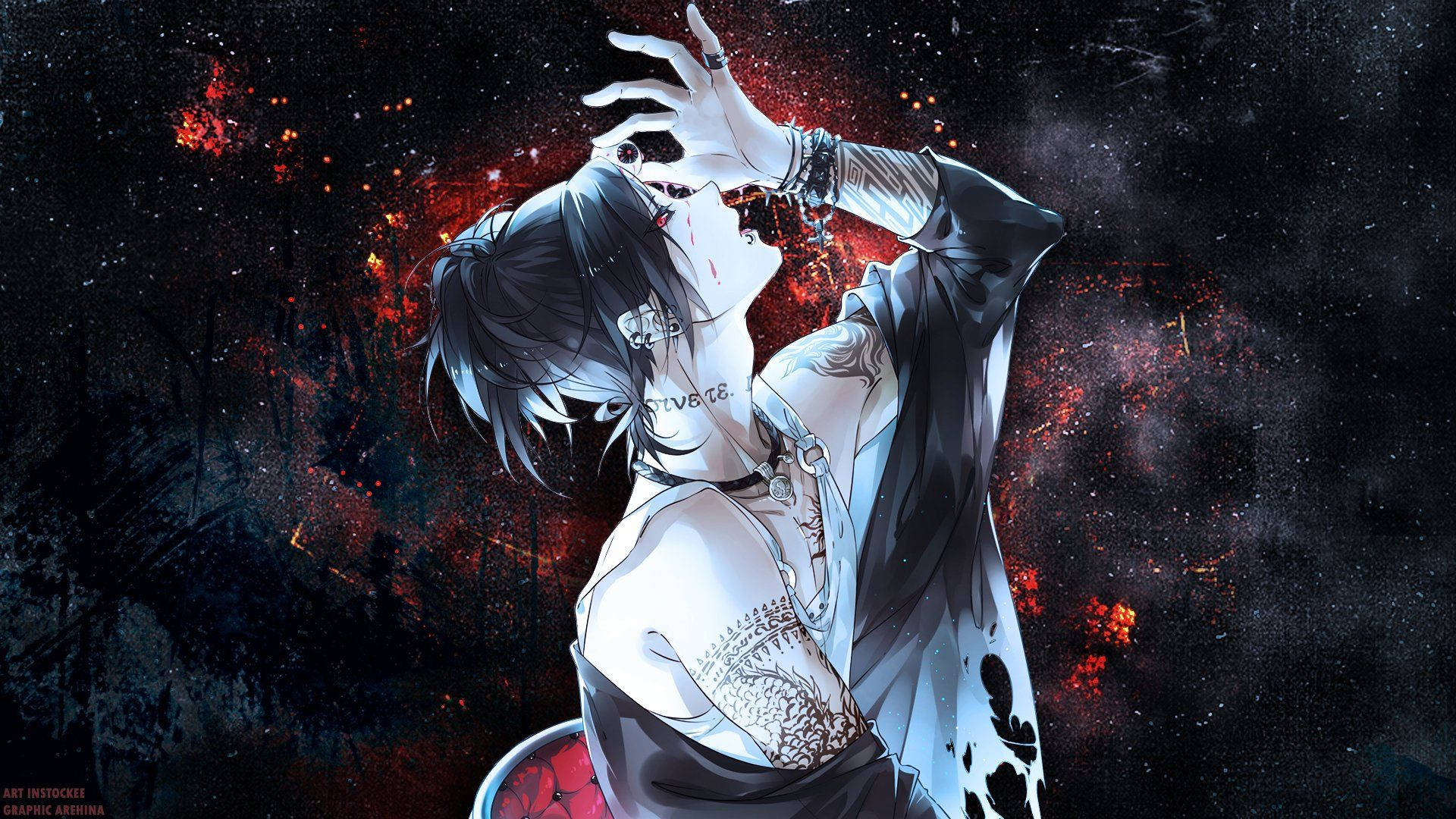 Tokyo Ghoul-karakterer Juuzos tatoveringer Bakgrunner