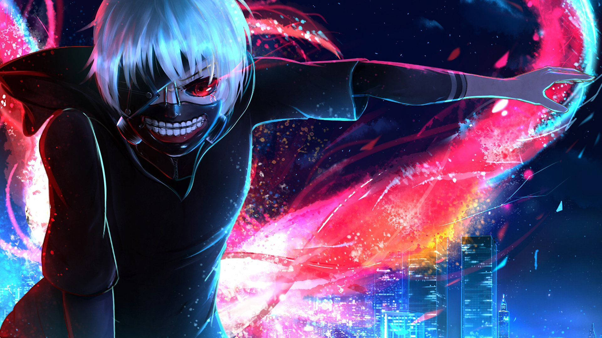 Tokyo Ghoul-karakterer Kens røde aura Bakgrunner