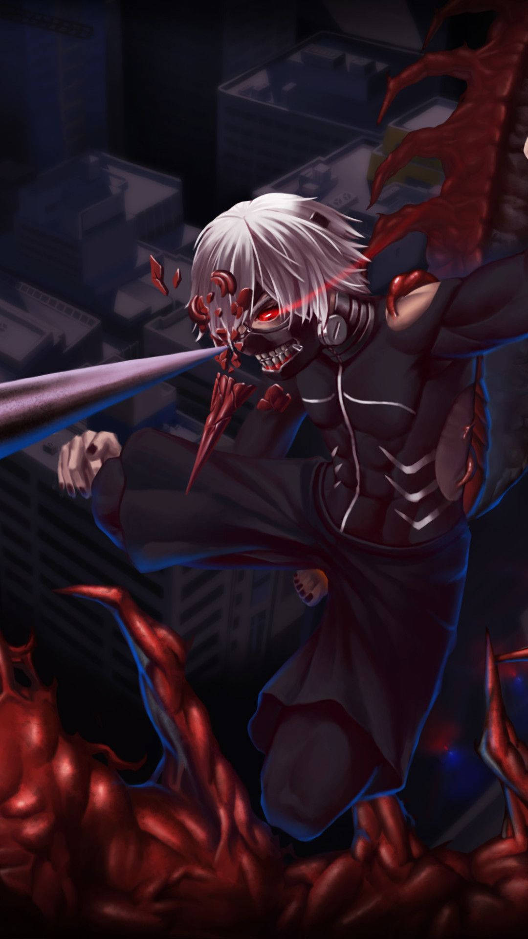 Tokyo Ghoul Karakterers Signaturmaske Bakgrunner