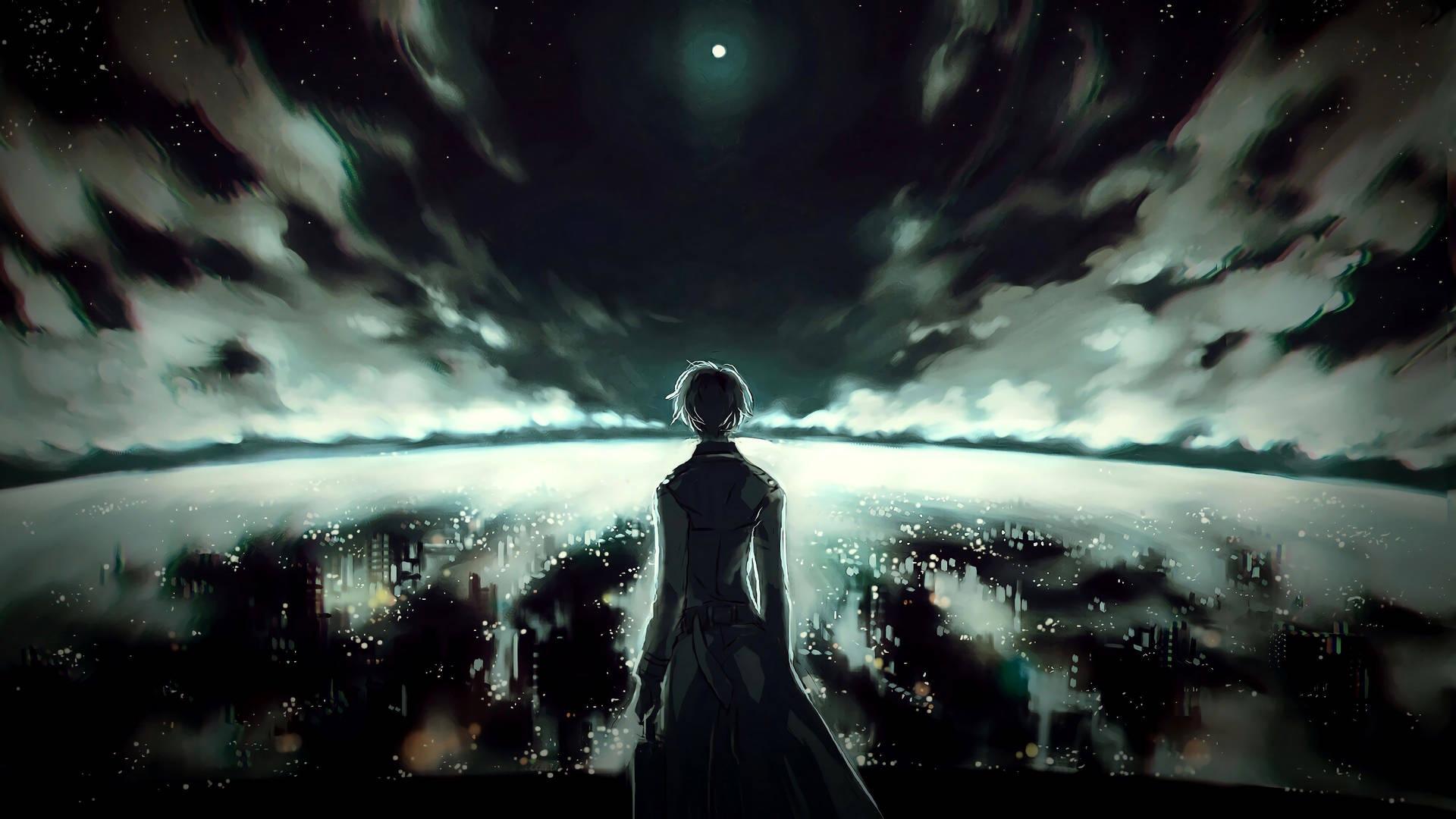 Tokyo Ghoul Mørk Anime Estetisk Skrivebord — Mørk anime GIF Bakgrunner