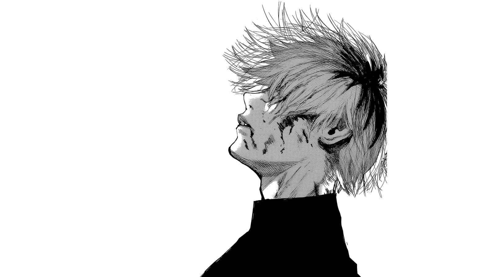 Tokyo Ghoul Profilbilde BW Kaneki Bakgrunner