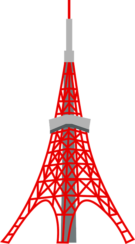 Tokyo Tower ikonisk struktur Bakgrunner