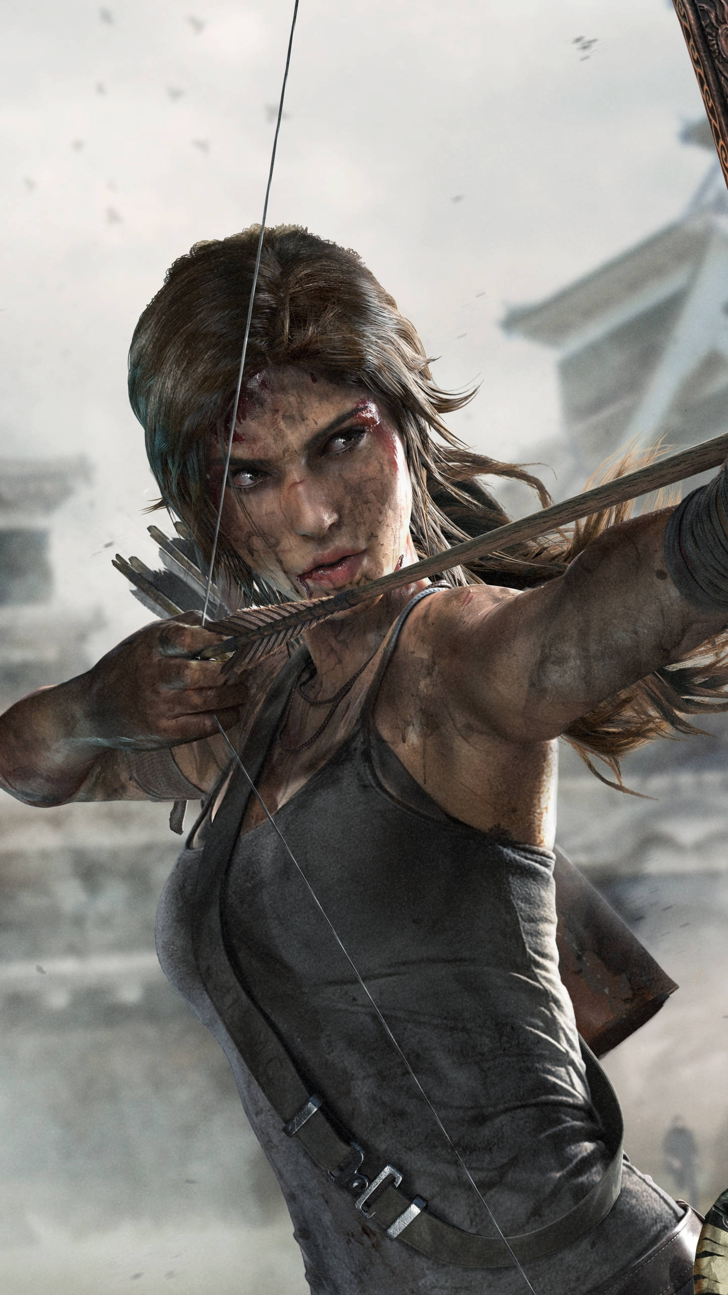 Tomb Raider bueskyting iPhone Bakgrunner