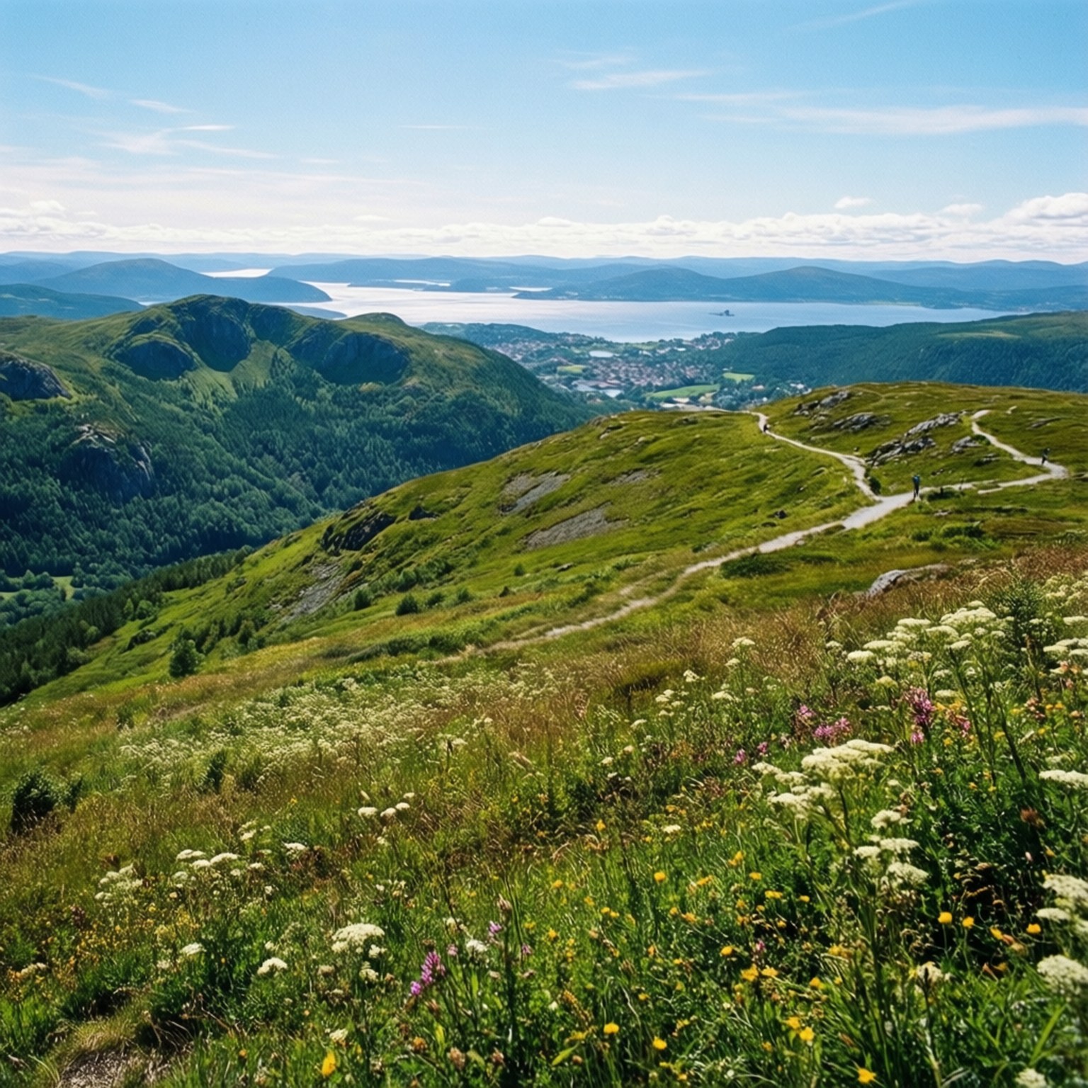 Topputsikt over åsen Bakgrunner