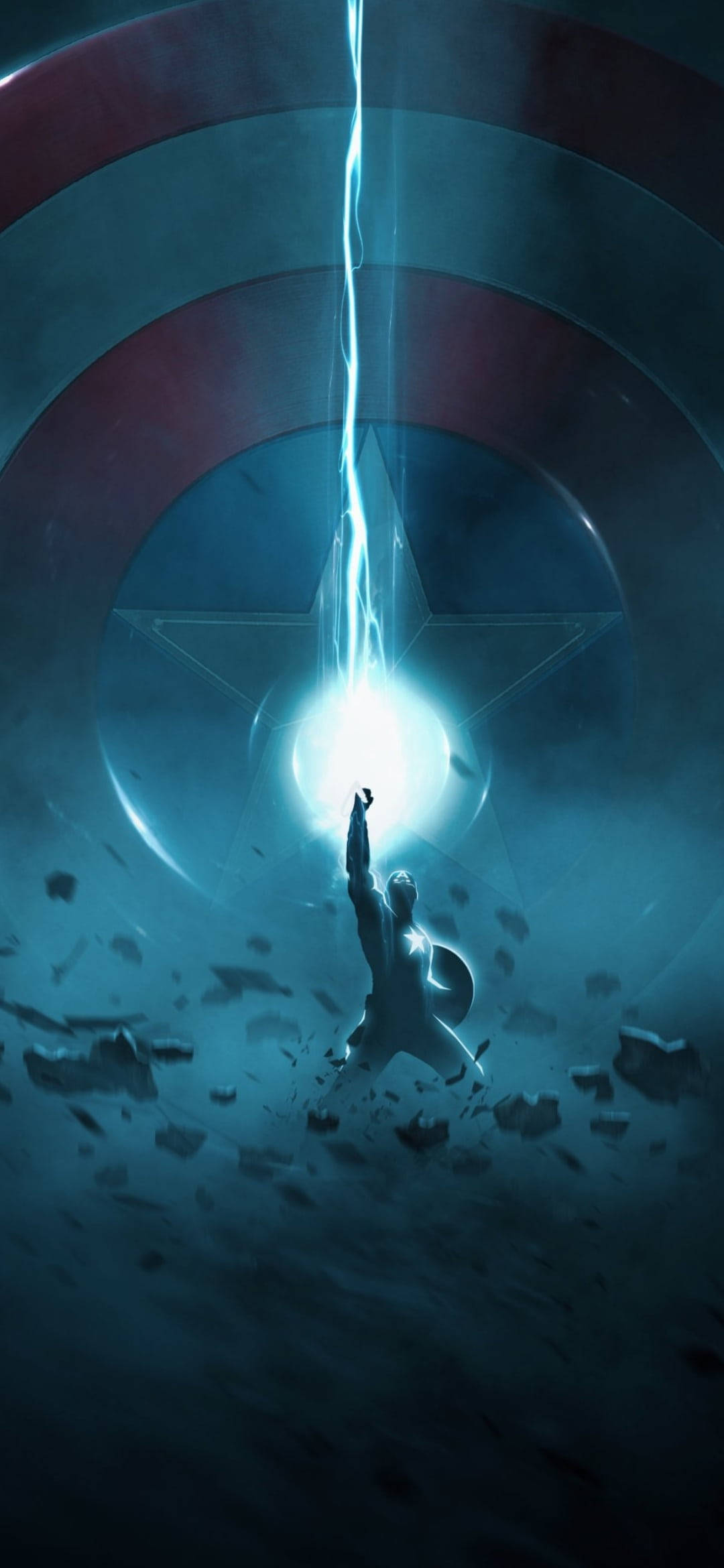 Torden Captain America iPhone Bakgrunner